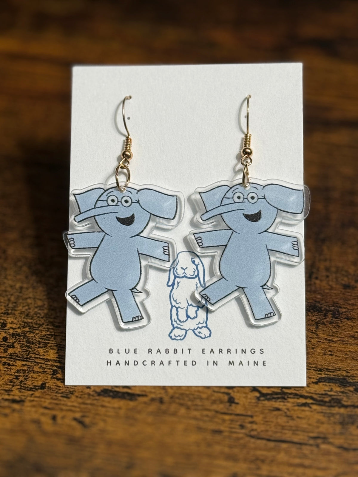 Acrylic Elephant Earrings