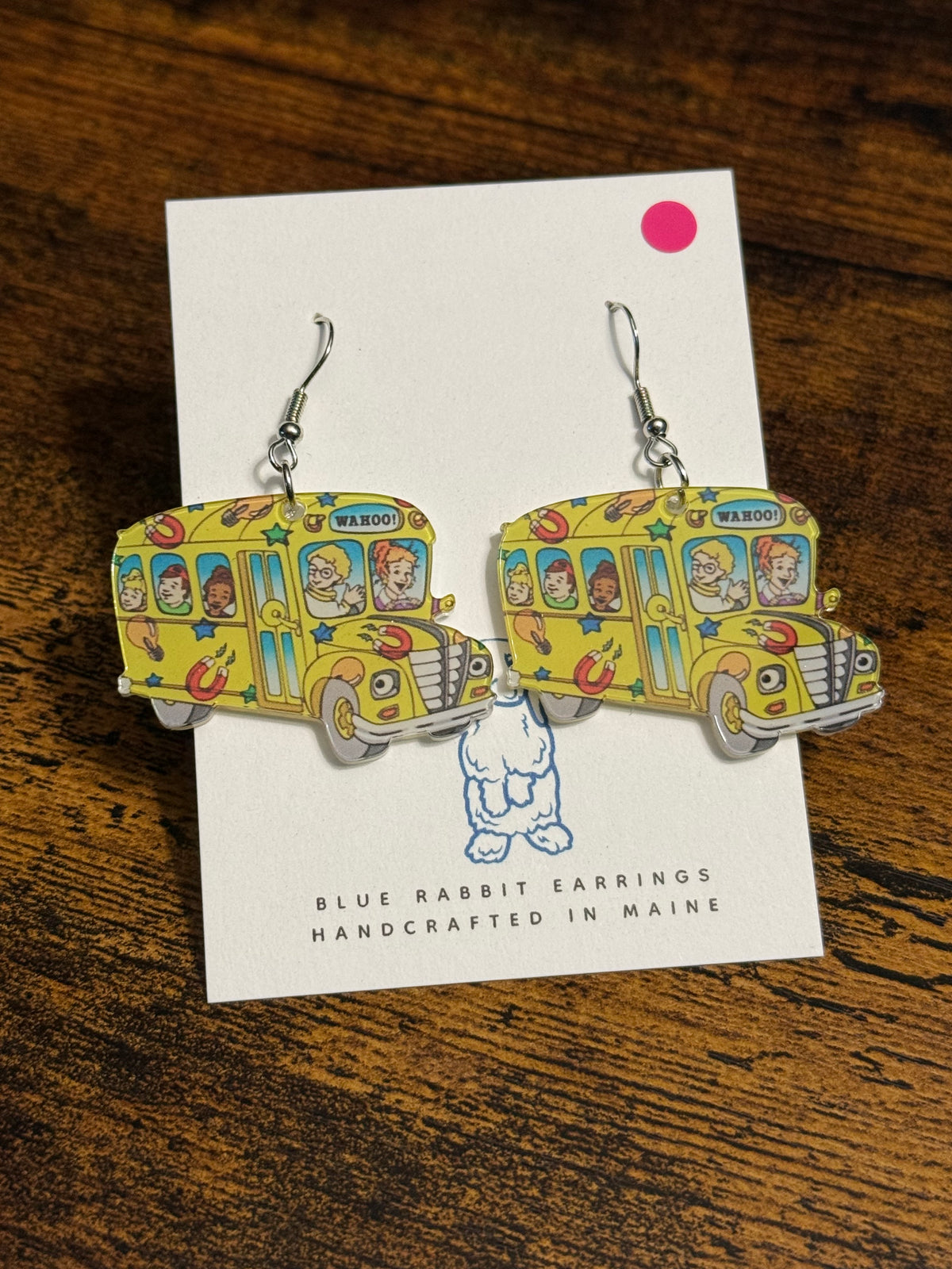 Acrylic Magic Bus Earrings