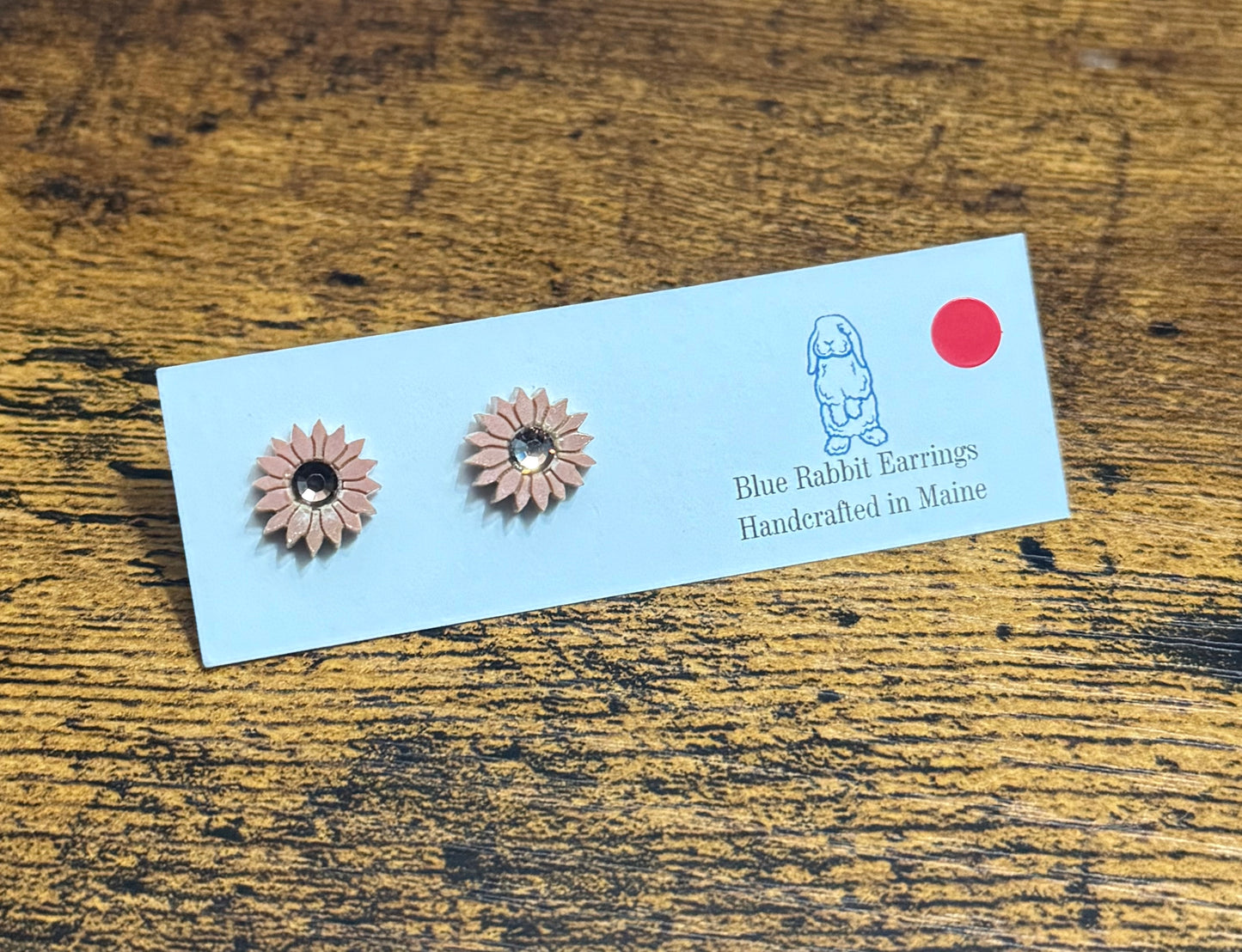 Acrylic Sunflower Studs