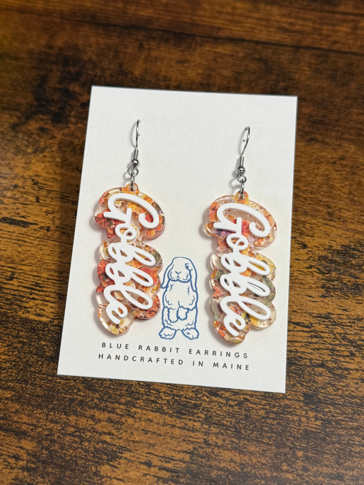 Acrylic Gobble Earrings