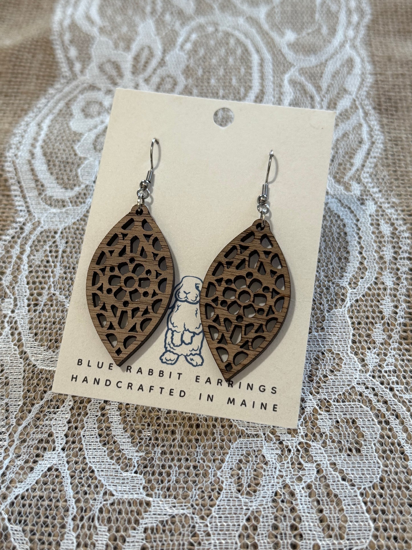 Walnut Petal Earrings