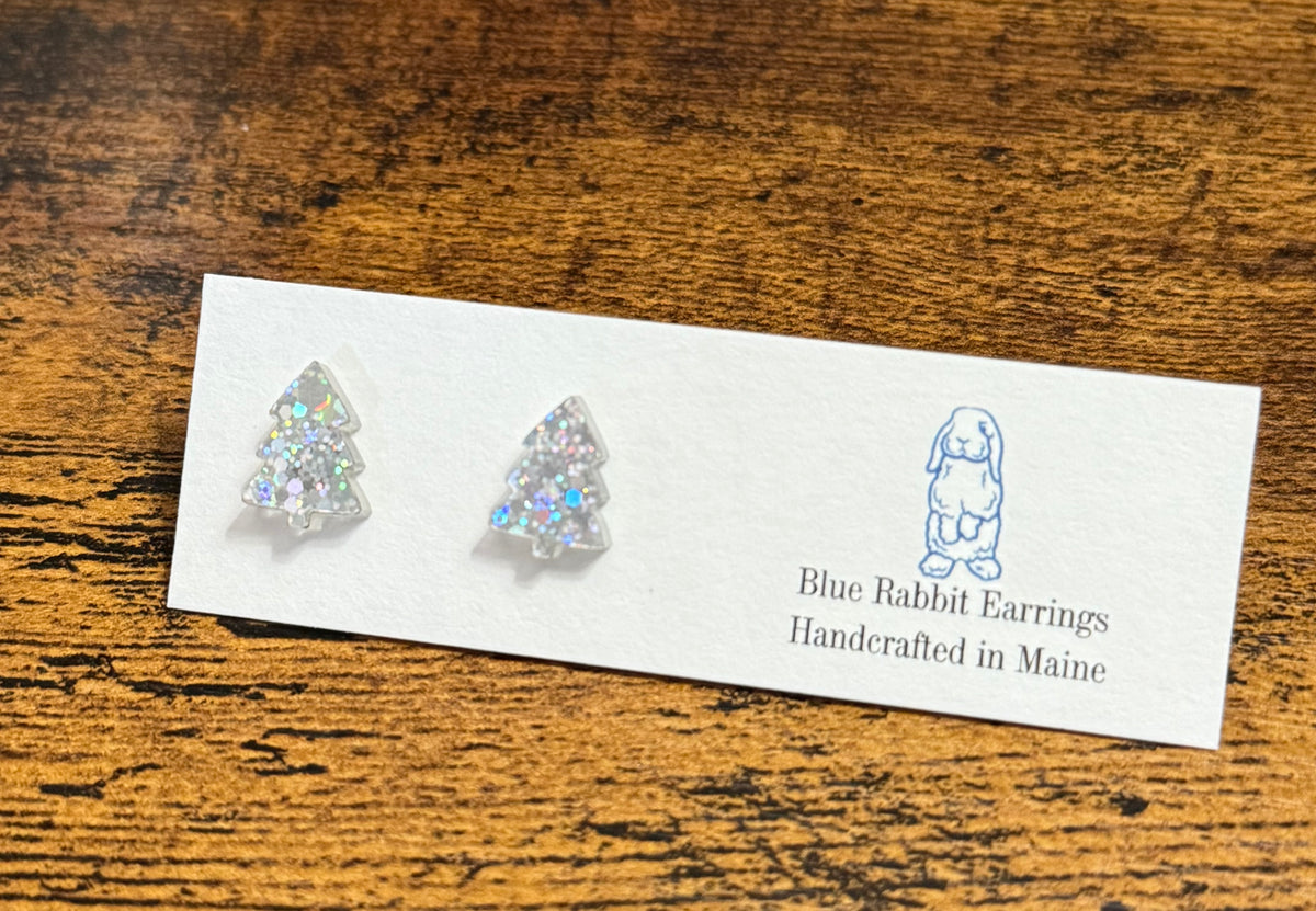 Acrylic Christmas Tree Studs