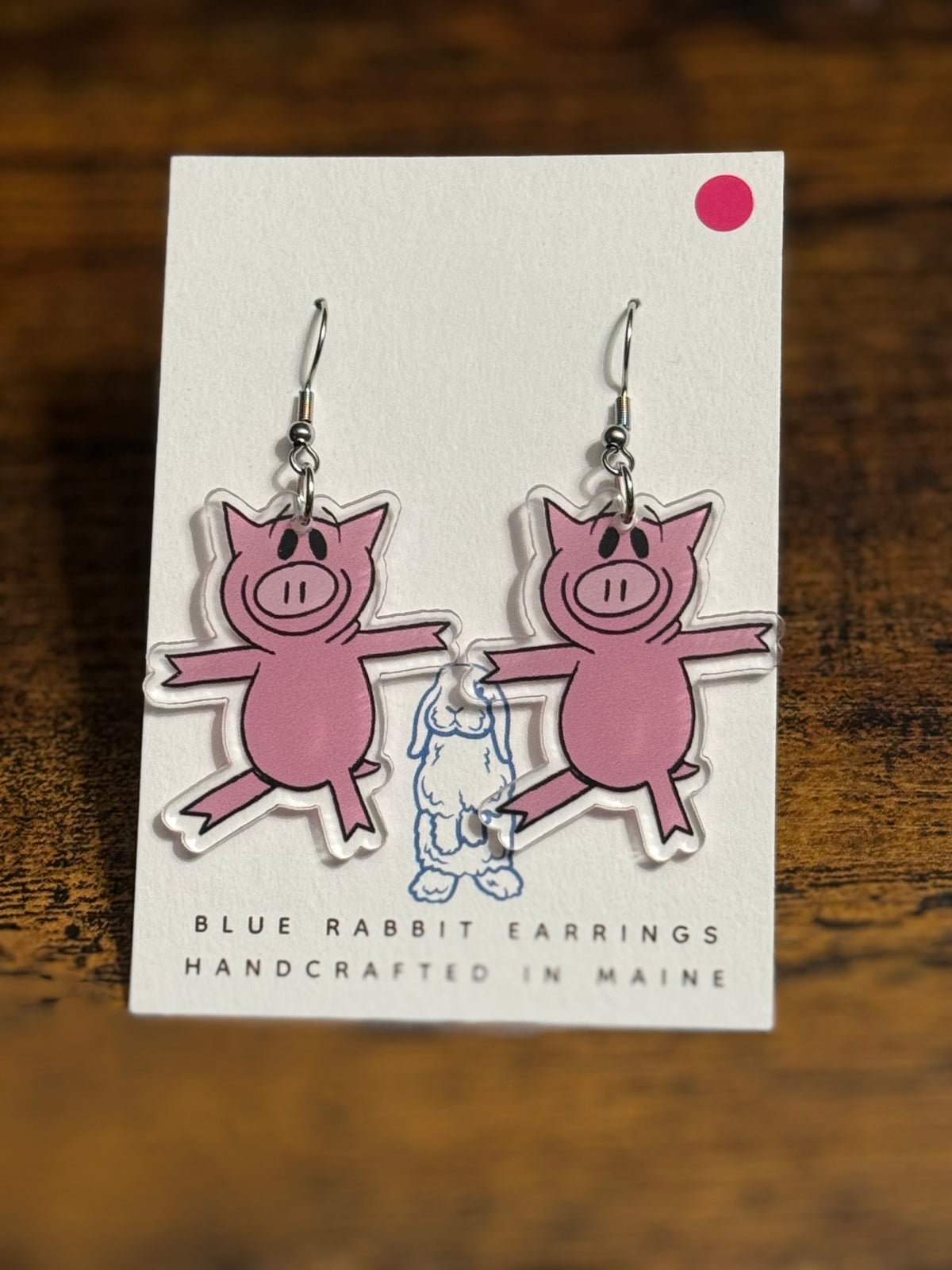 Acrylic Piggie Earrings