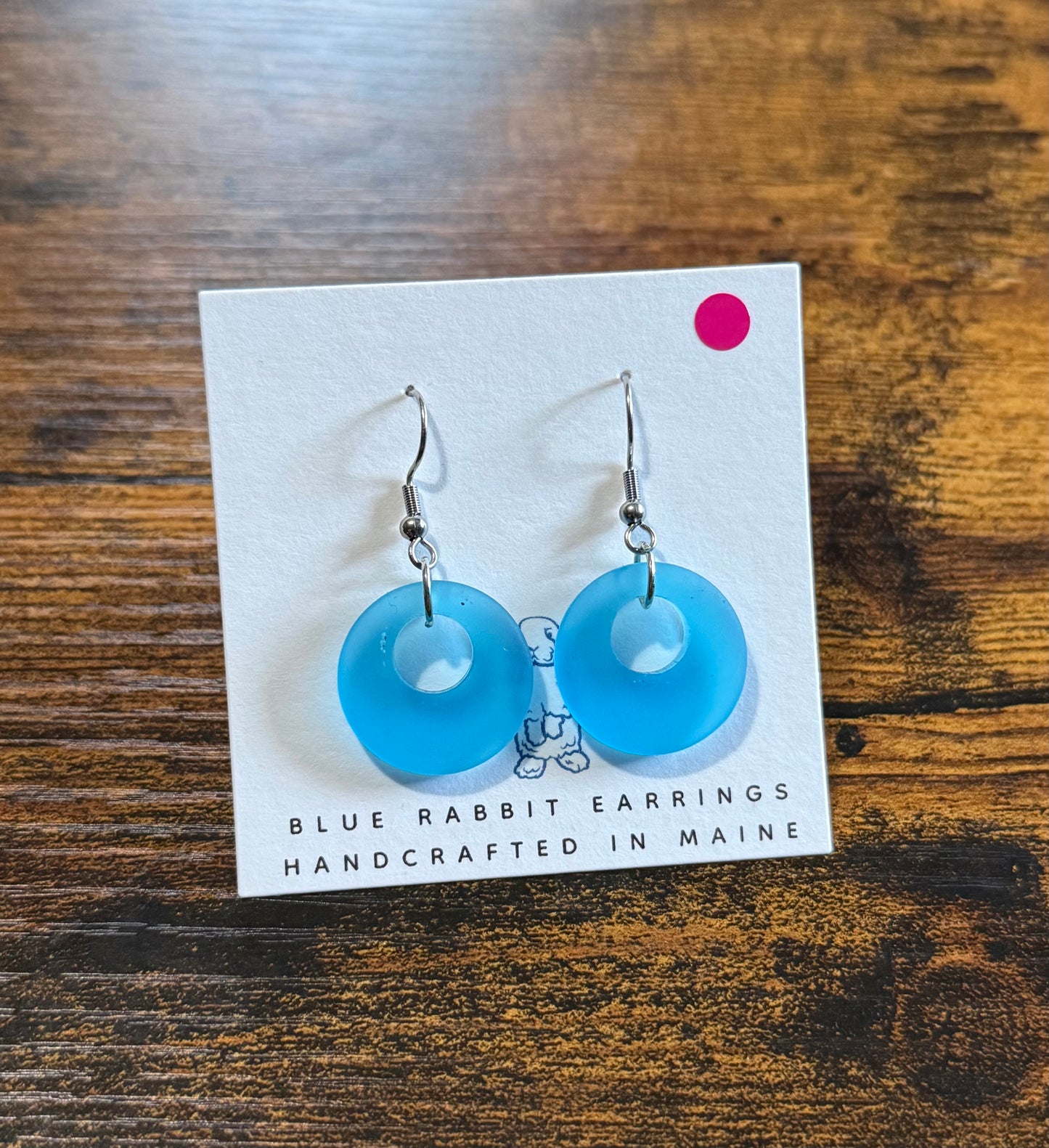 Turquoise Sea glass Earrings