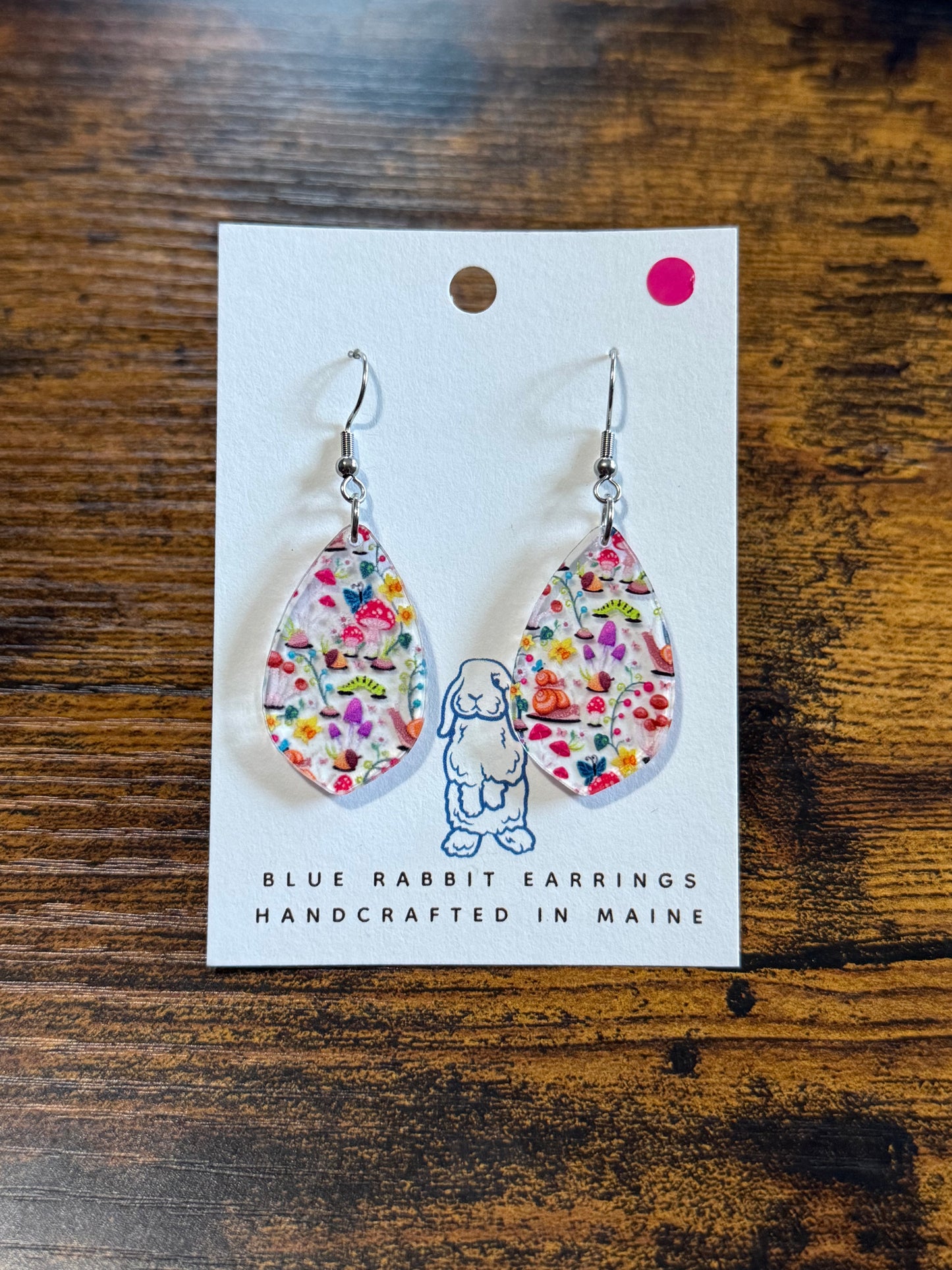 Acrylic Mushroom Earrings