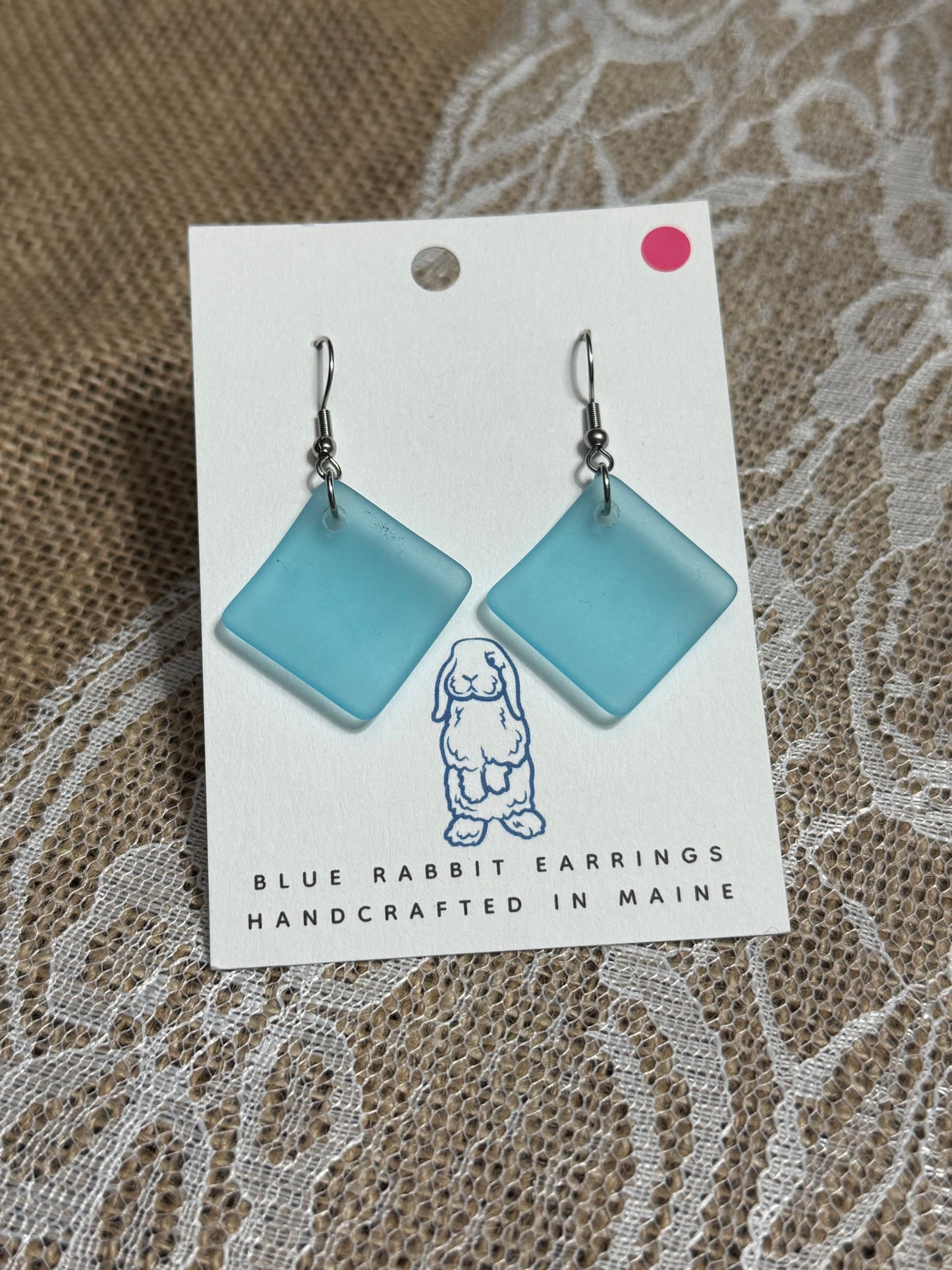 Sea Glass Turquoise Earrings