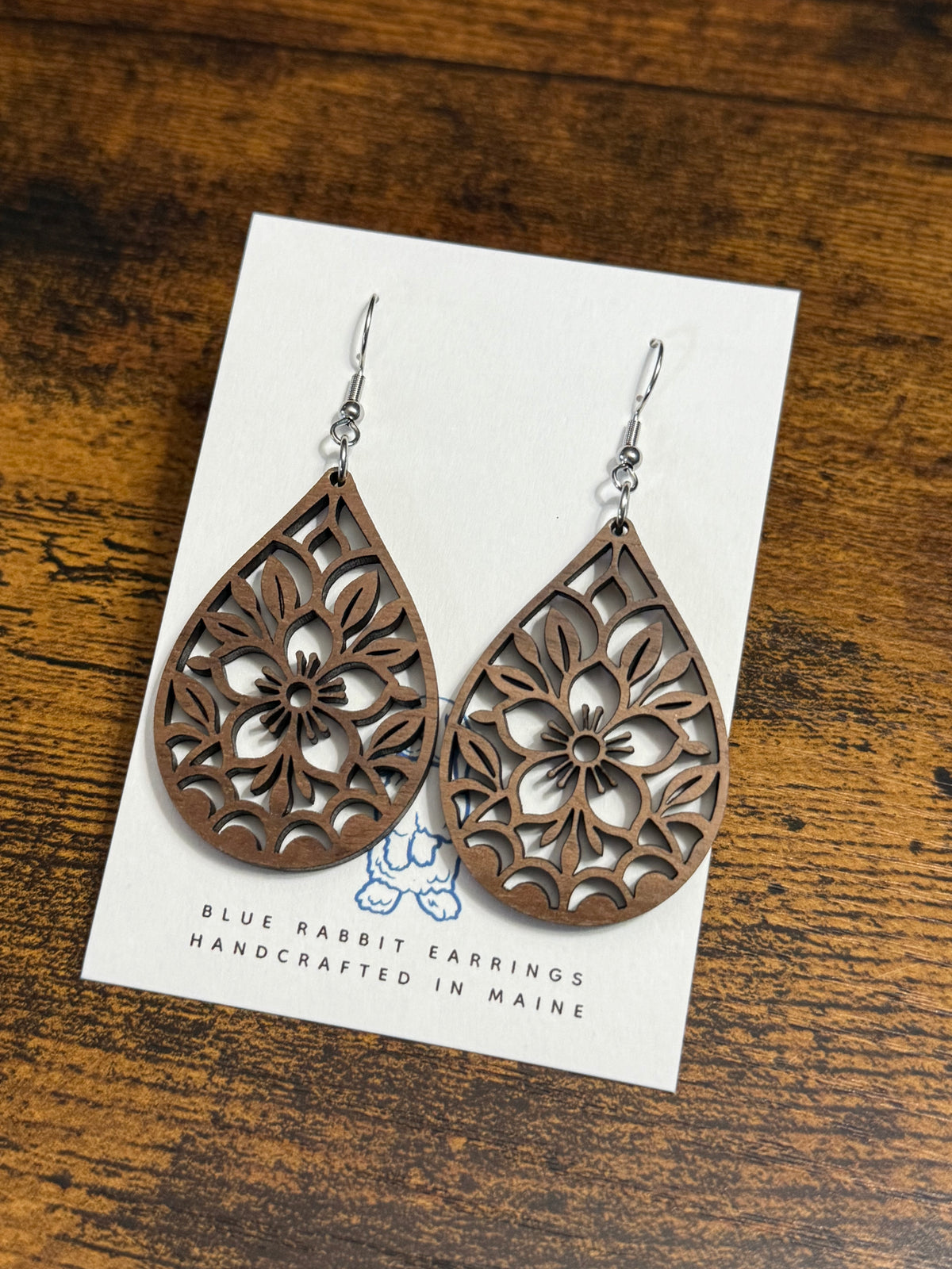 Walnut Flower Earrings