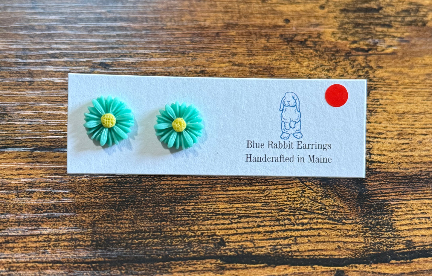 Turquoise Flower Studs