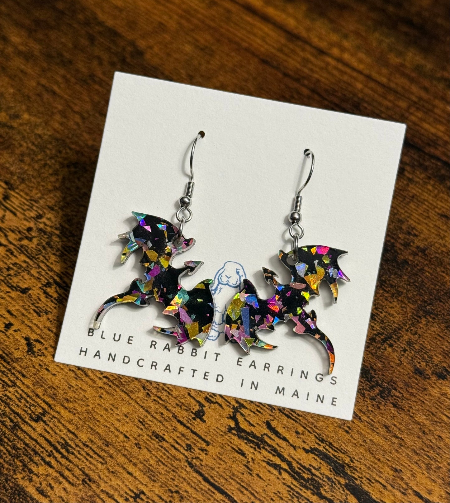 Acrylic Dragon Earrings