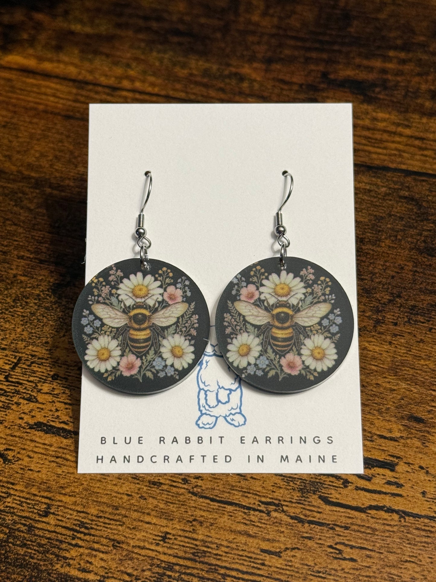 Acrylic Bee Earrings