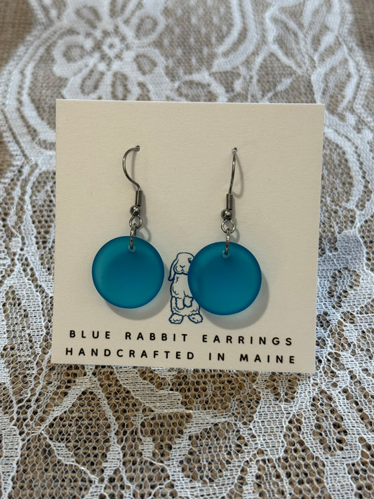 Pacific Blue Sea Glass Earrings