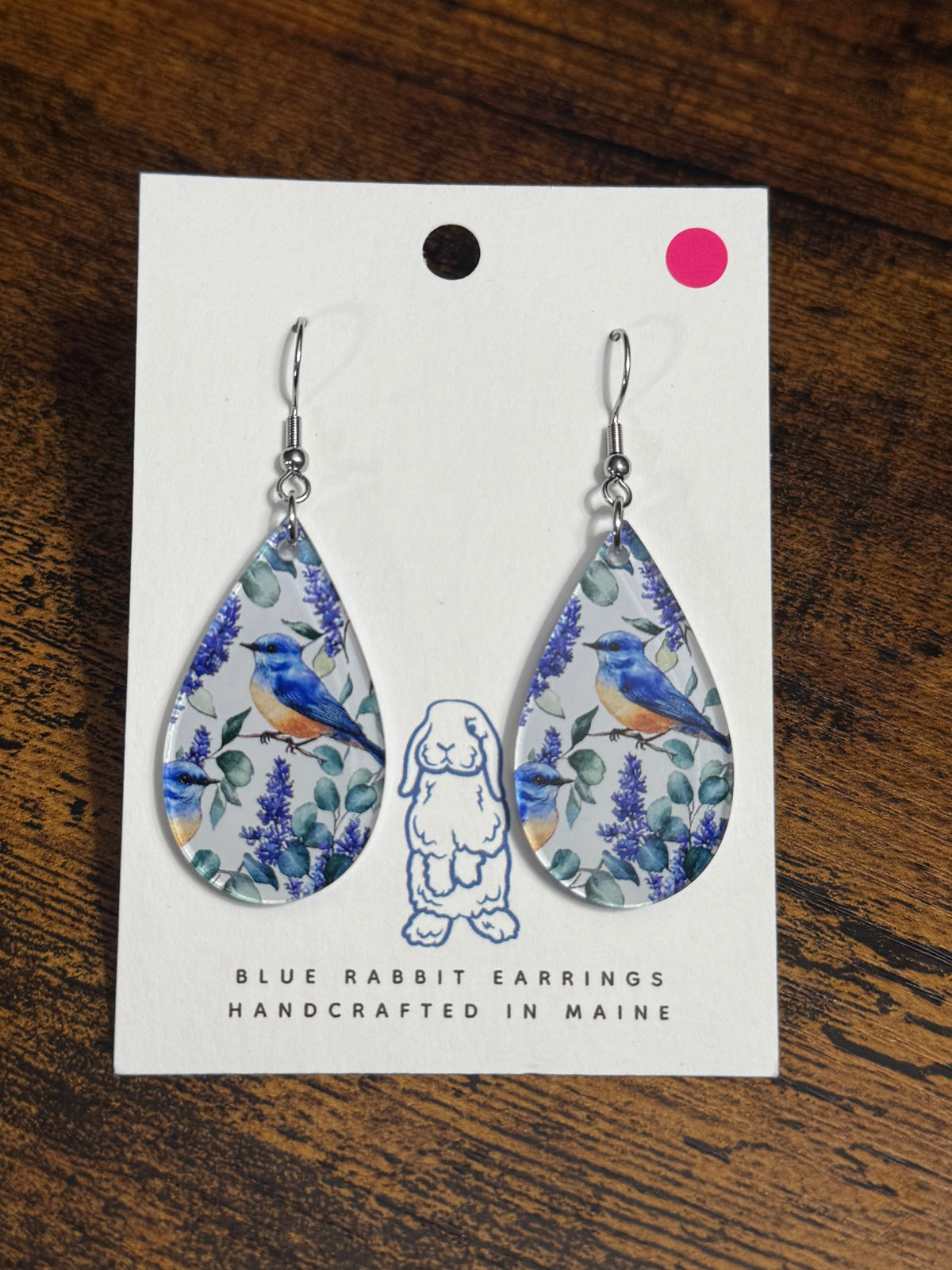 Acrylic Bluebird Earrings
