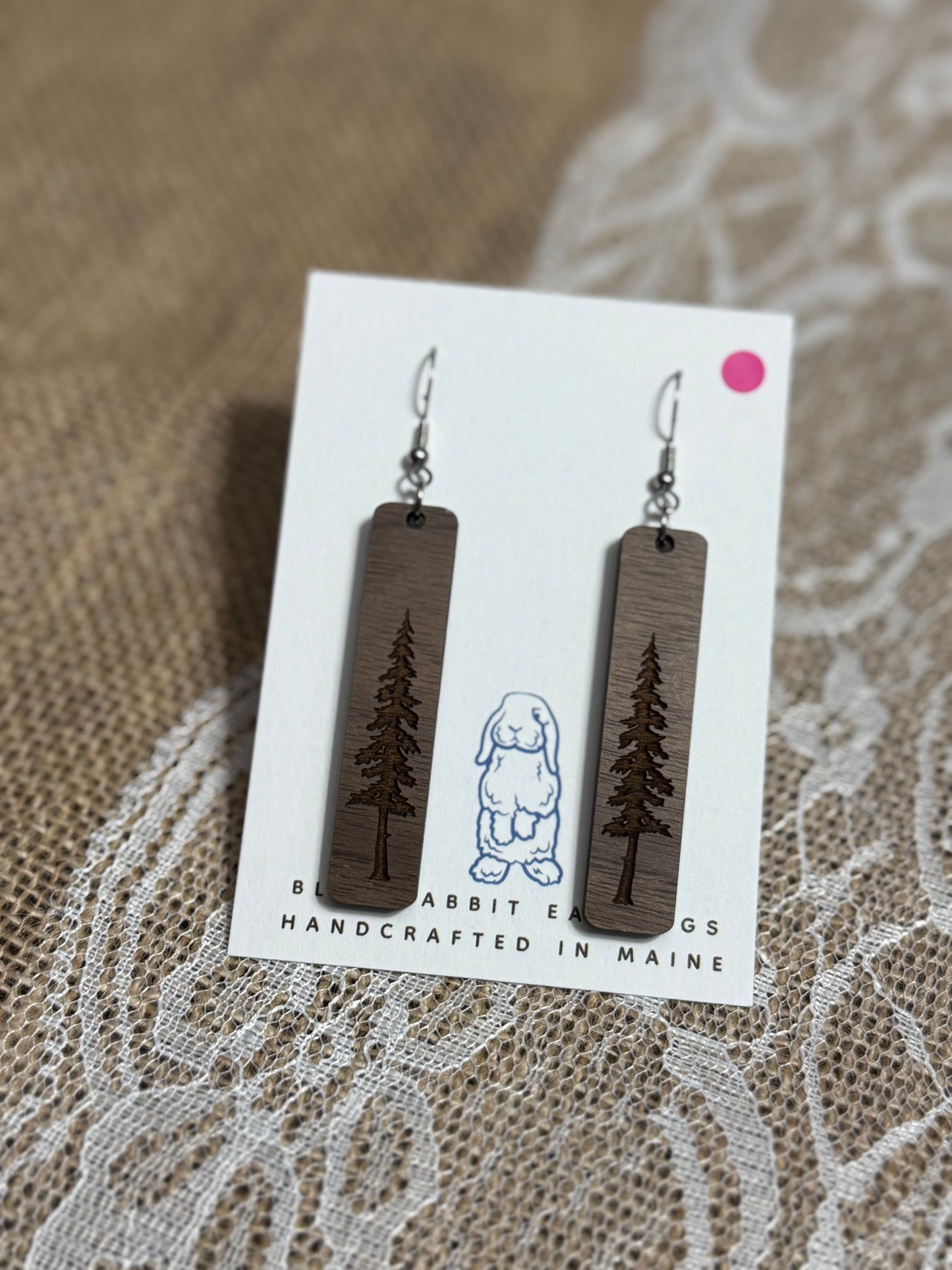 Walnut Tree Bar Earrings