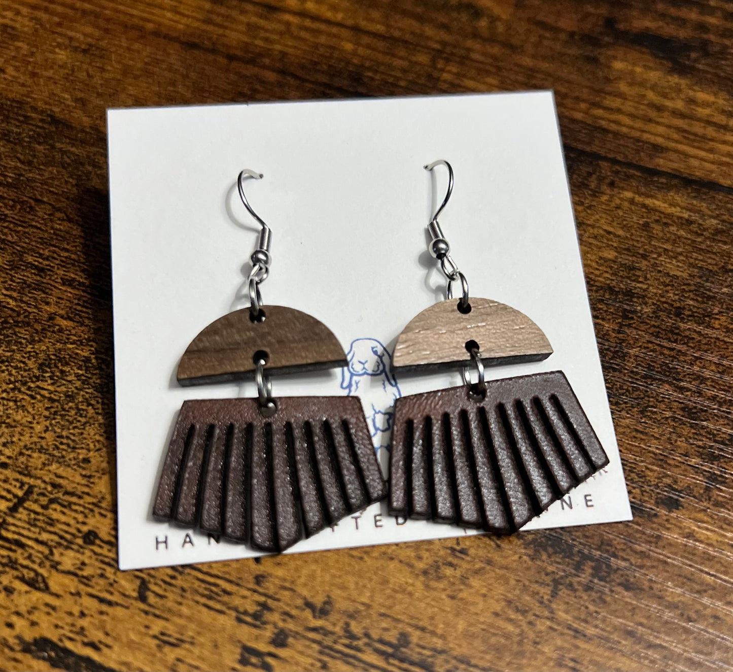 Genuine Leather Fringe Earrings