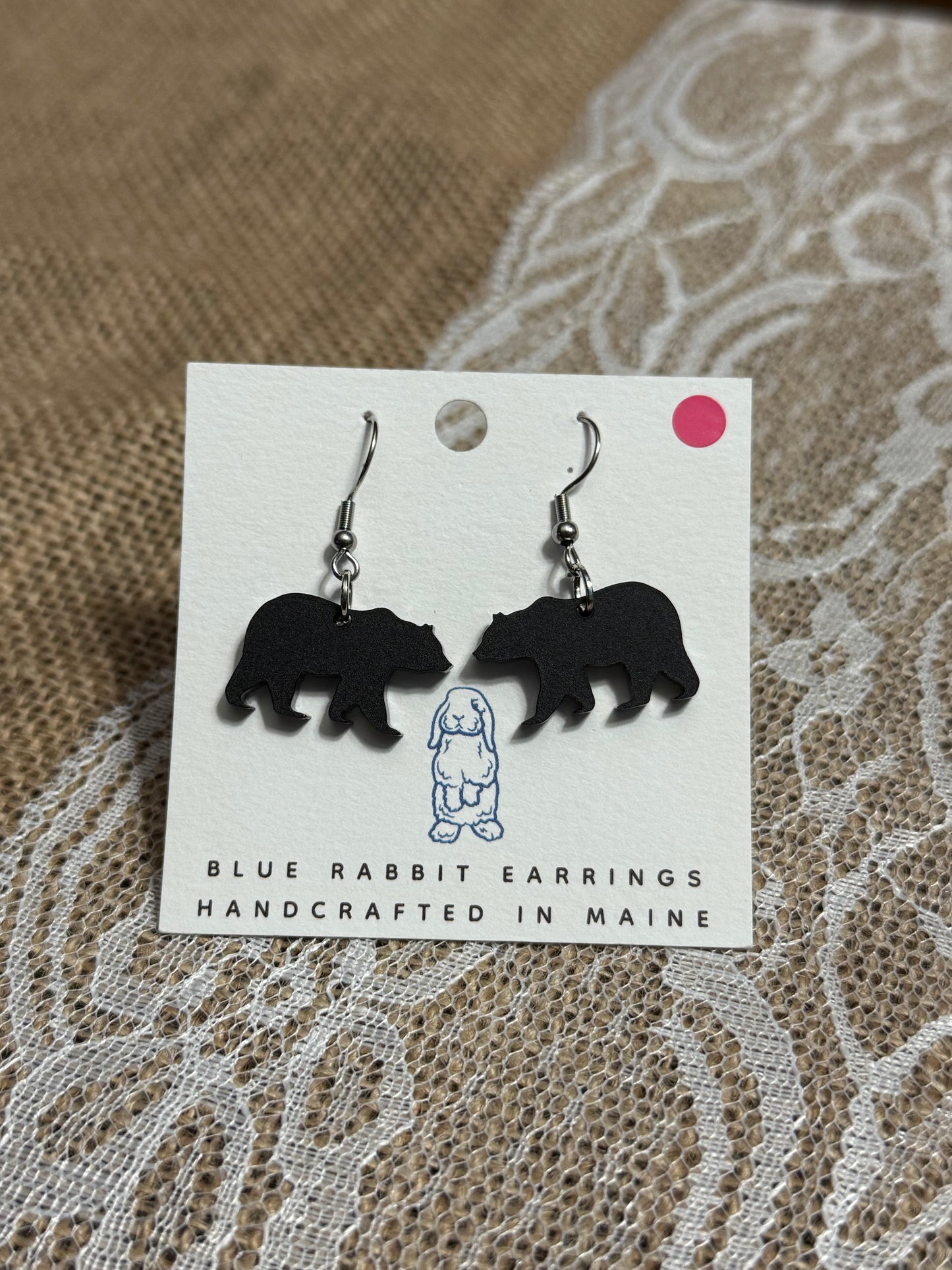 Acrylic Bear Earrings