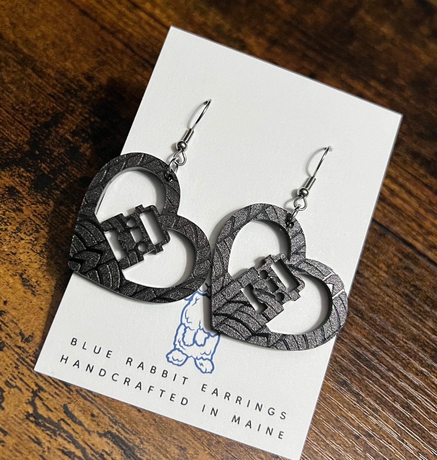 Beep Beep •|||||||• Acrylic Tire Tread Earrings