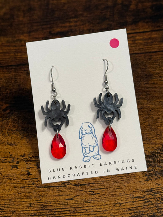 Acrylic Spider Earrings
