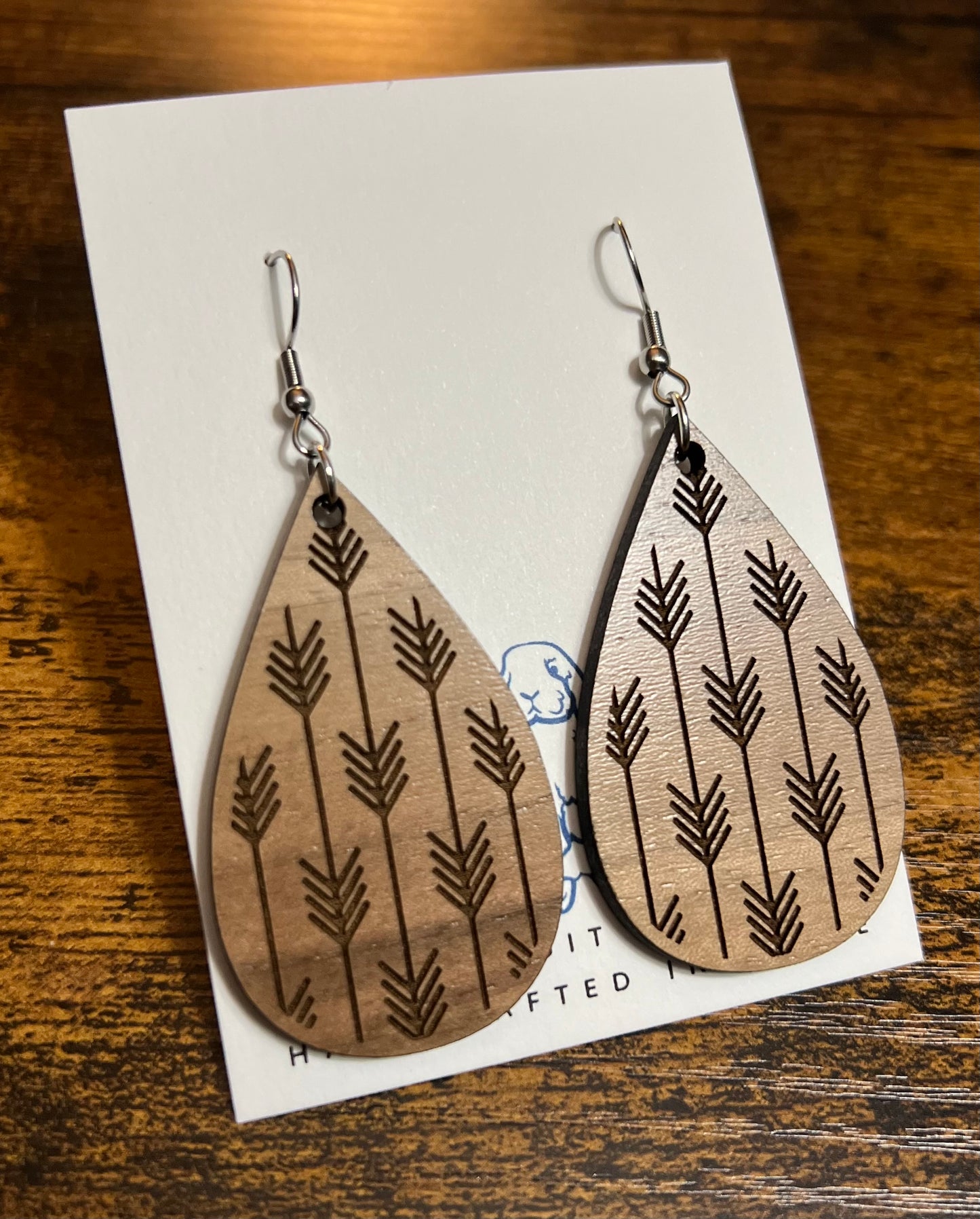 Walnut Arrow Earrings