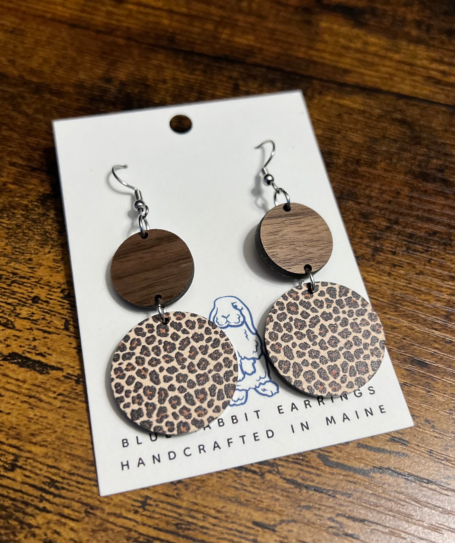 Acrylic Leopard Print Earrings