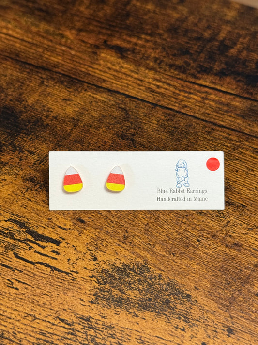 Acrylic Candy Corn Studs