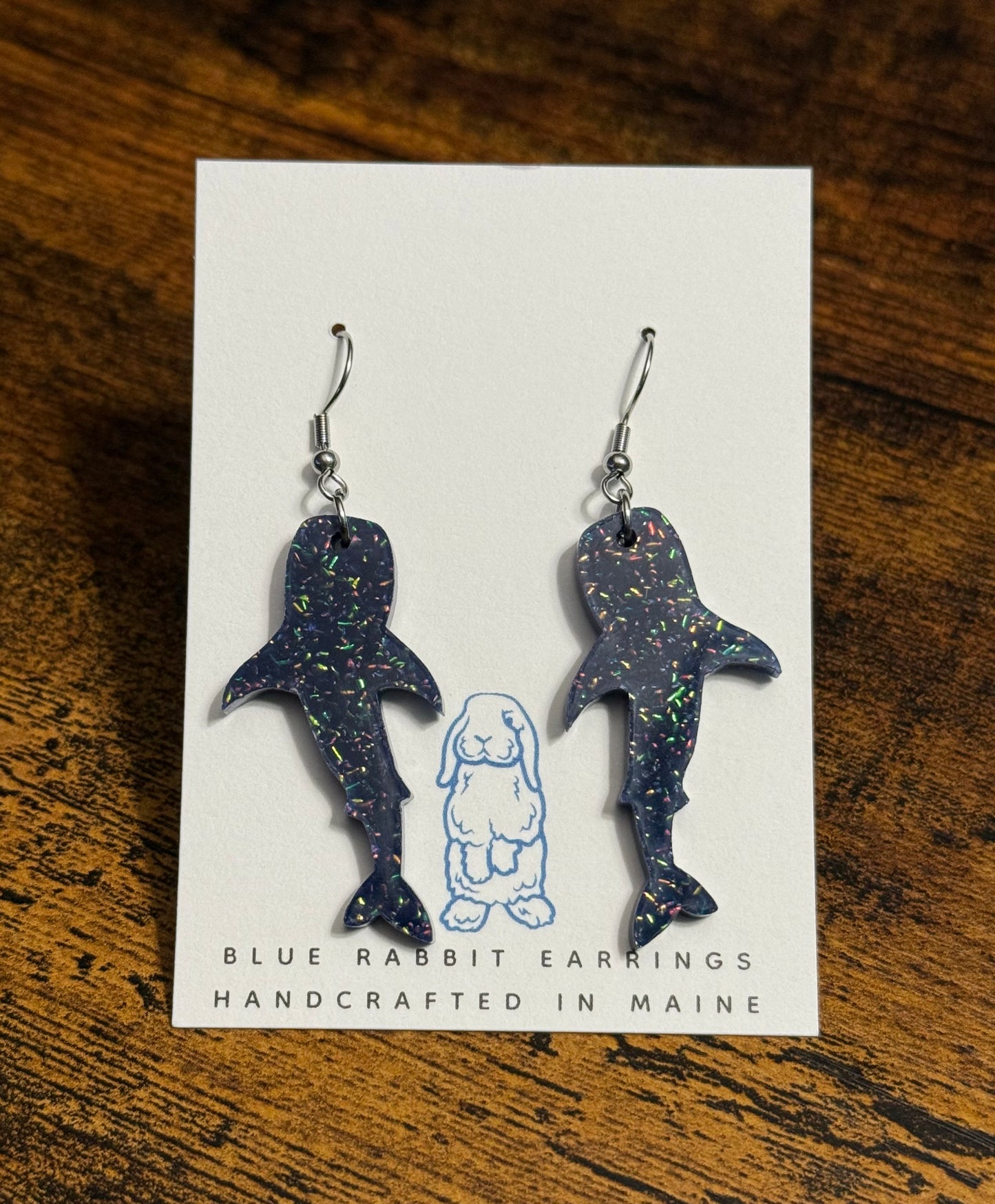Acrylic Whale Shark Earrings