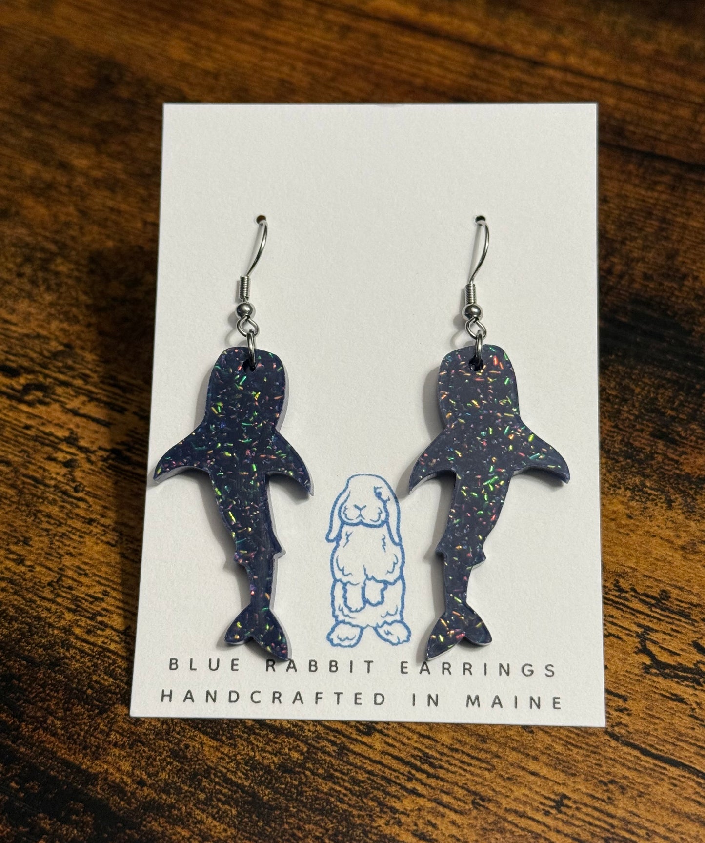 Acrylic Whale Shark Earrings