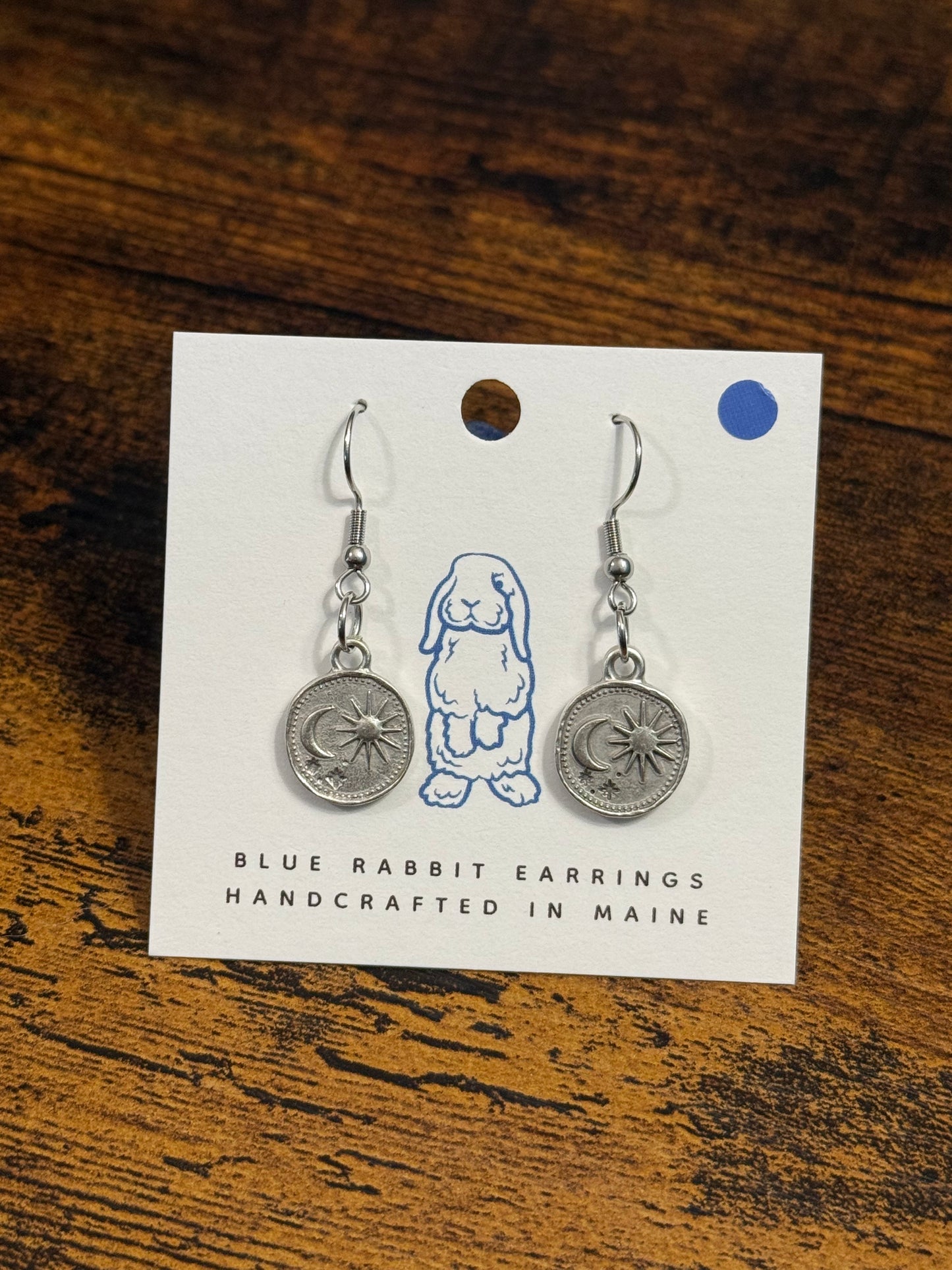 Antique Silver Celestial Earrings