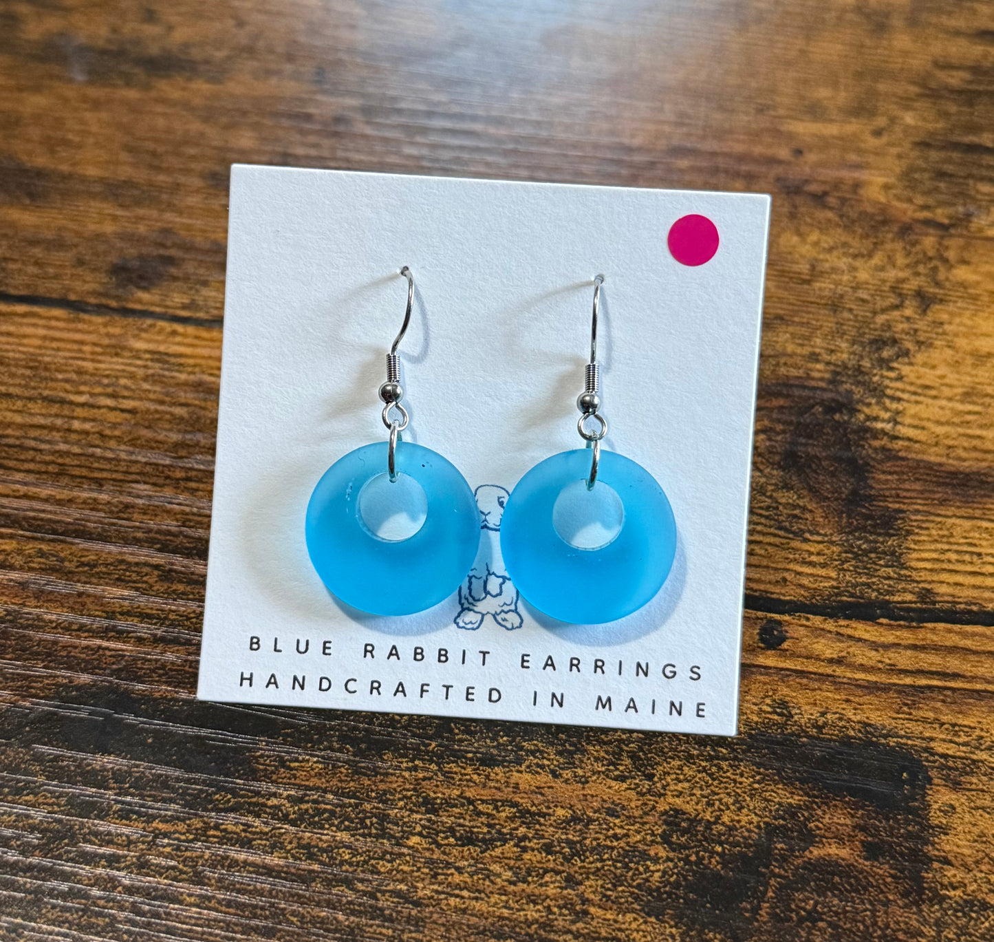 Turquoise Sea glass Earrings