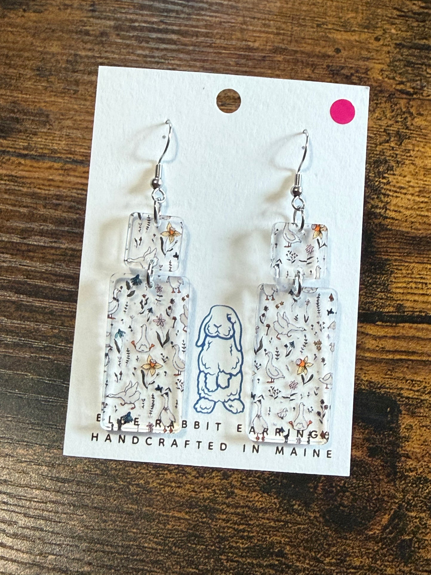 Acrylic Goose Earrings