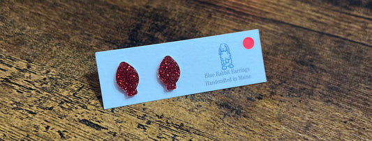 Acrylic Red Bulb Studs