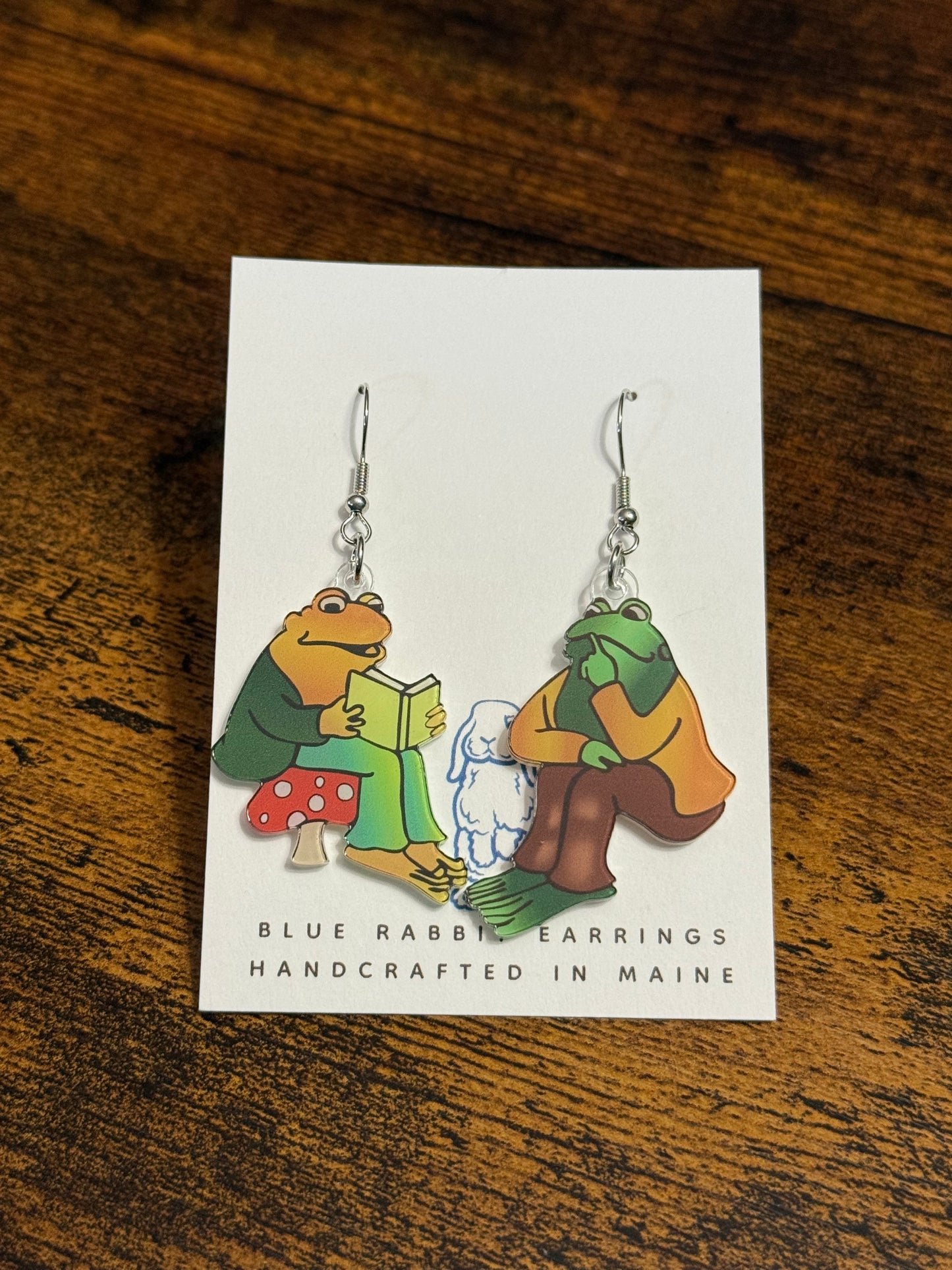 Acrylic Frog & Toad Earrings