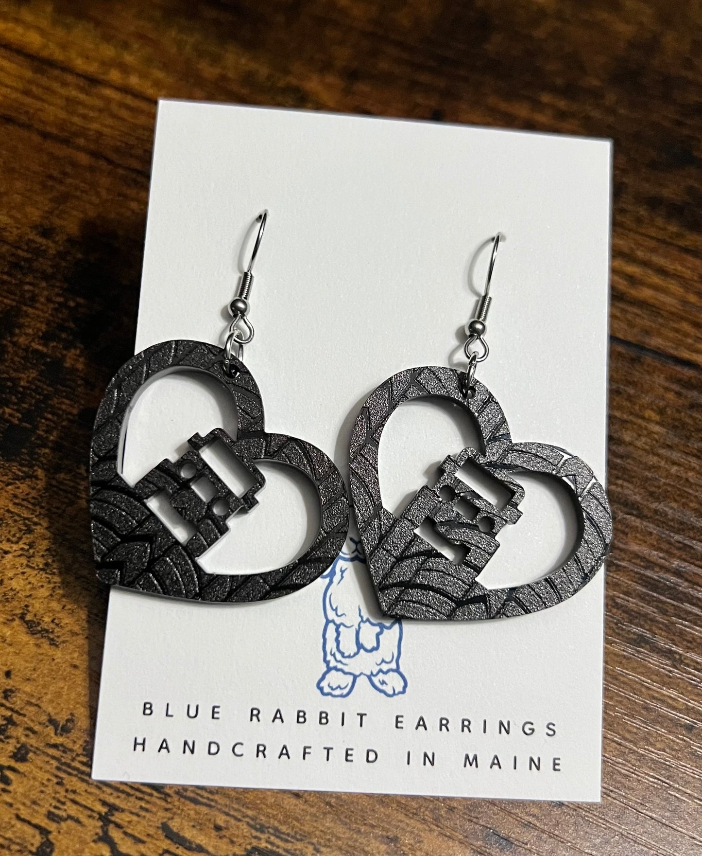 Beep Beep •|||||||• Acrylic Tire Tread Earrings