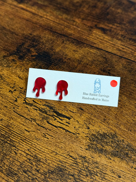 Acrylic Blood Drip Studs