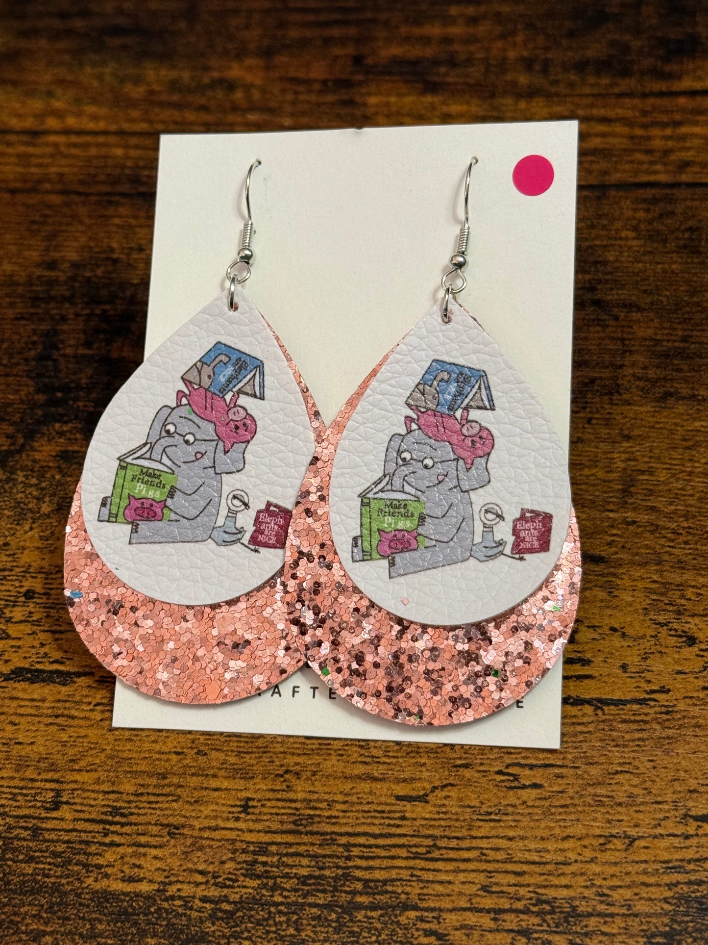 Canvas Mo Willems Inspired Earrings