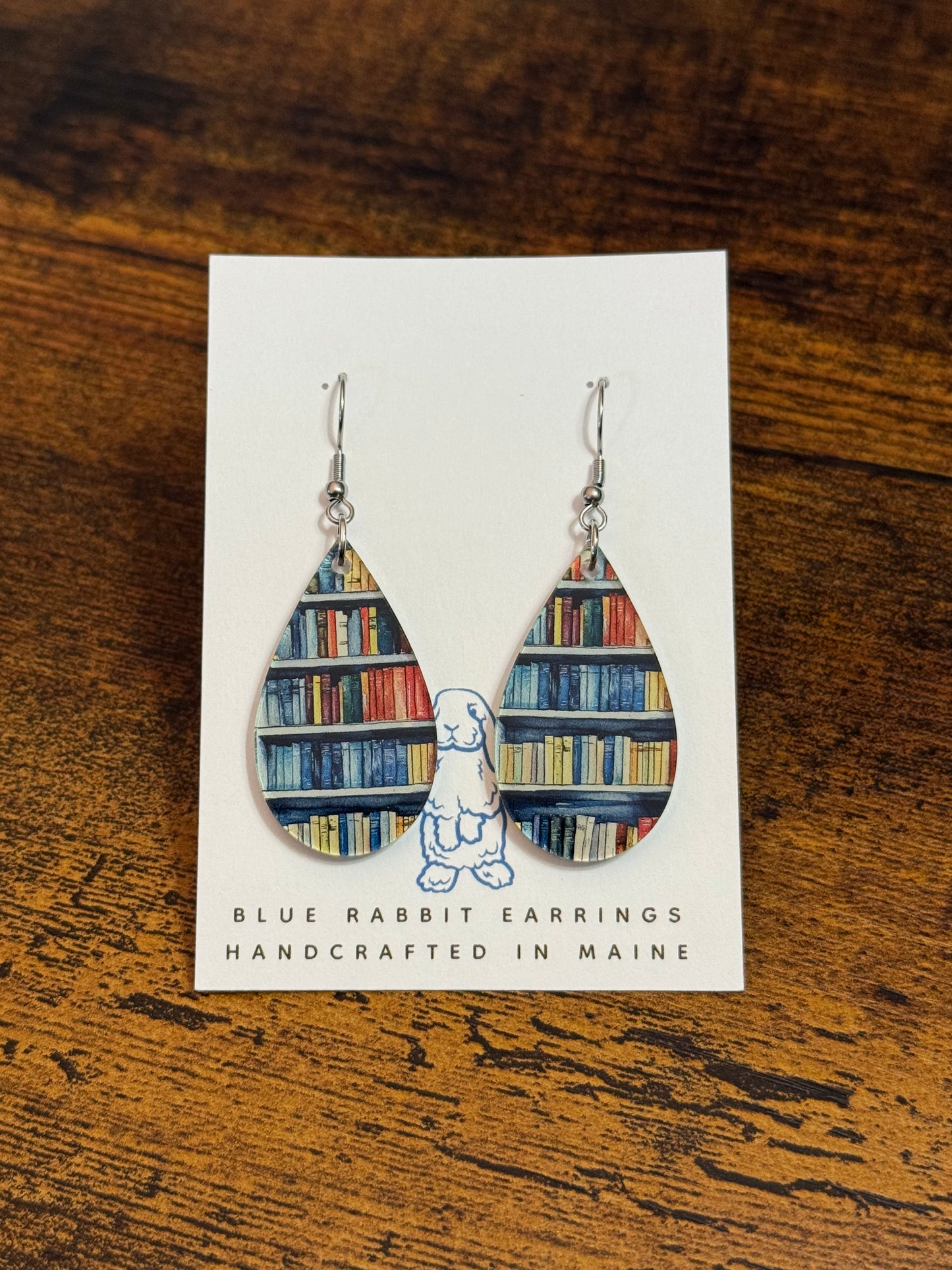 Acrylic Bookshelf Earrings