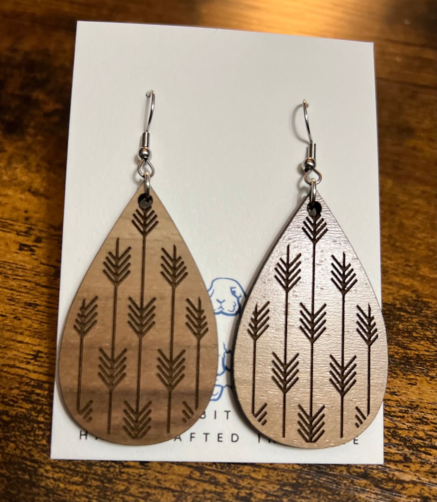 Walnut Arrow Earrings