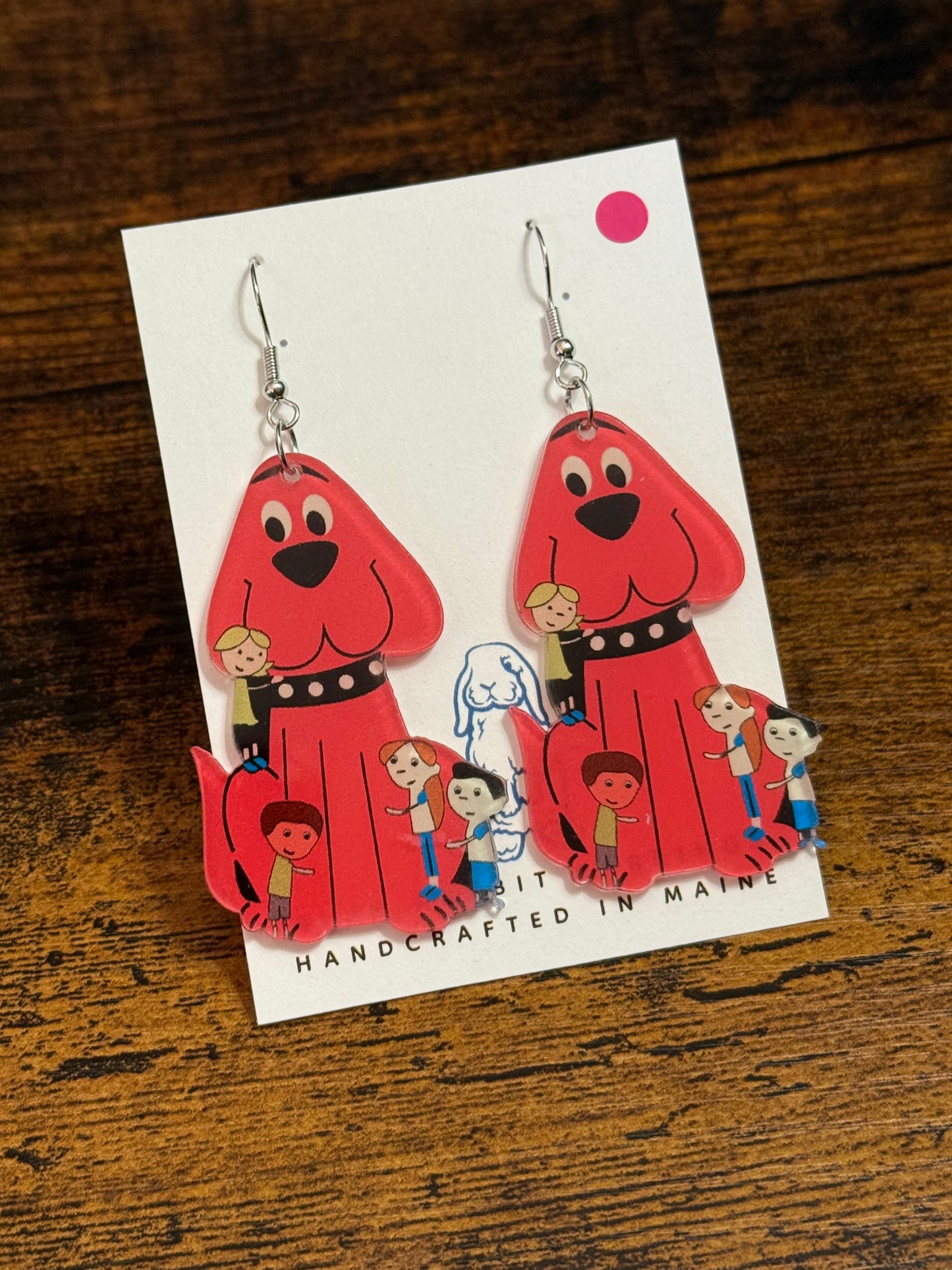 Acrylic Clifford Inspired Earrings