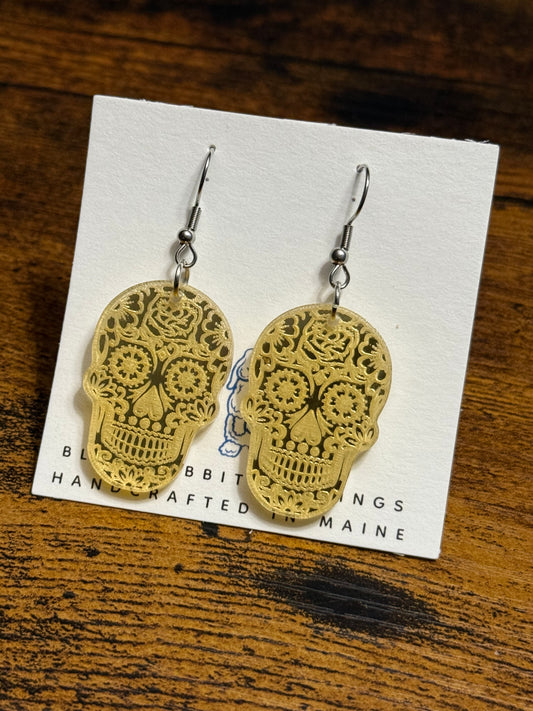Acrylic Skull Earrings
