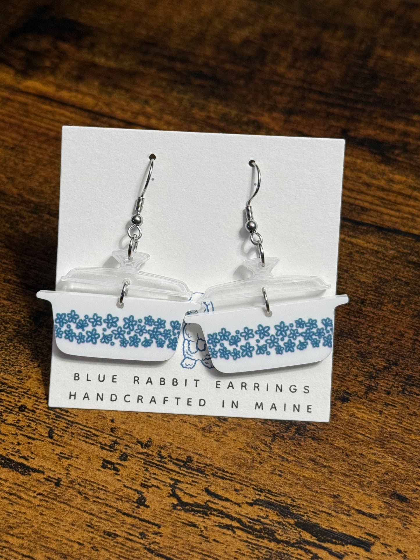 Acrylic Vintage Casserole Dish Earrings