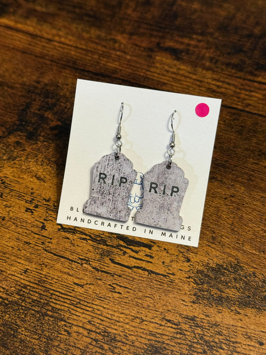 Acrylic Tombstone Earrings