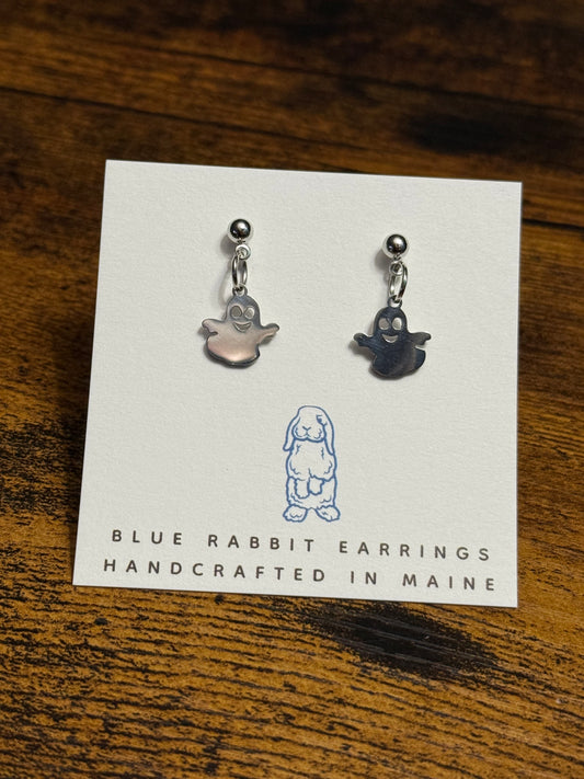 Stainless Steel Ghost Earrings