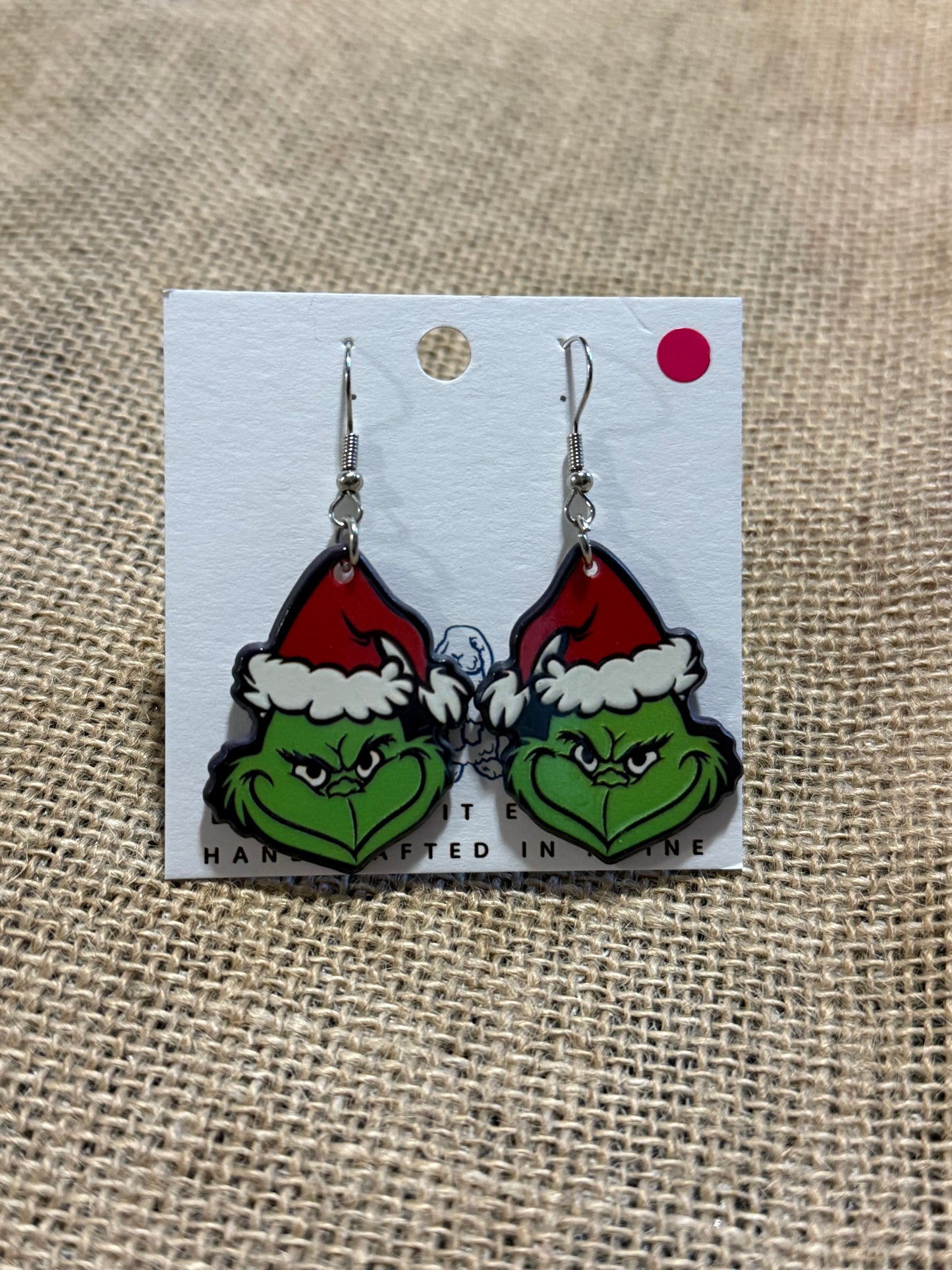 Acrylic Grinch Earrings