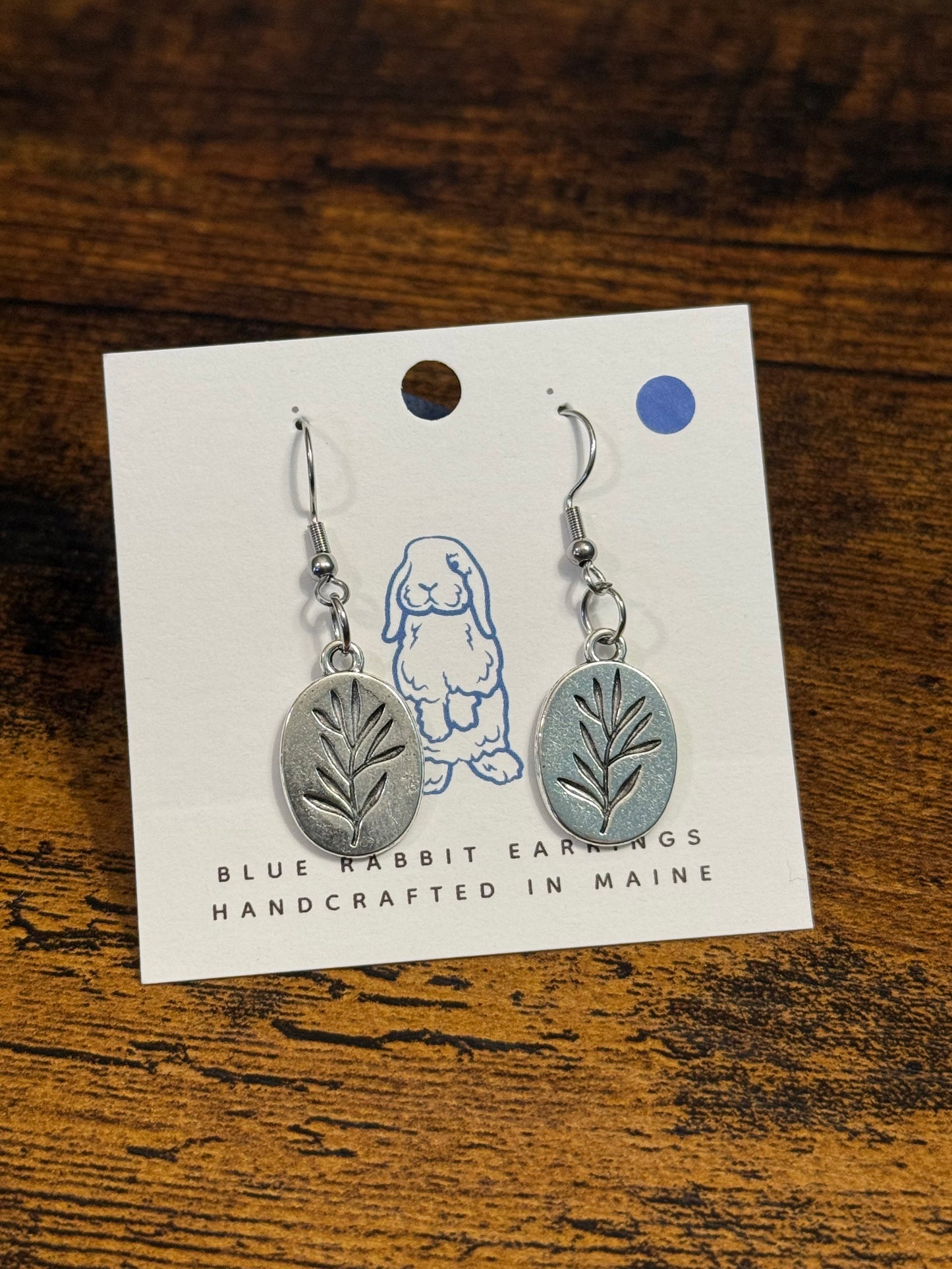 Antique Silver Foliage Earrings