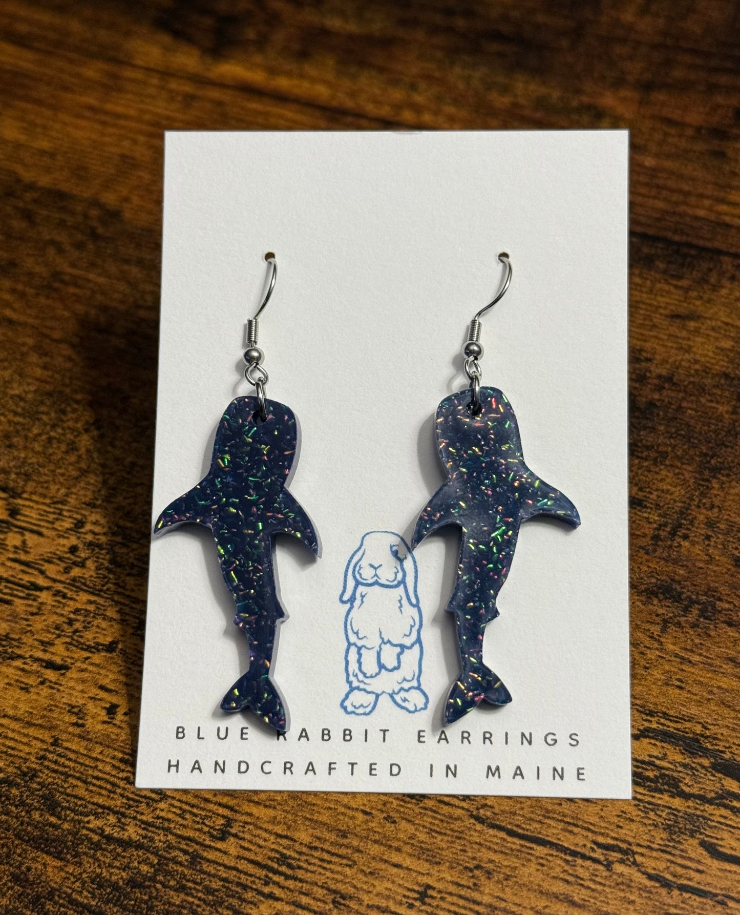 Acrylic Whale Shark Earrings