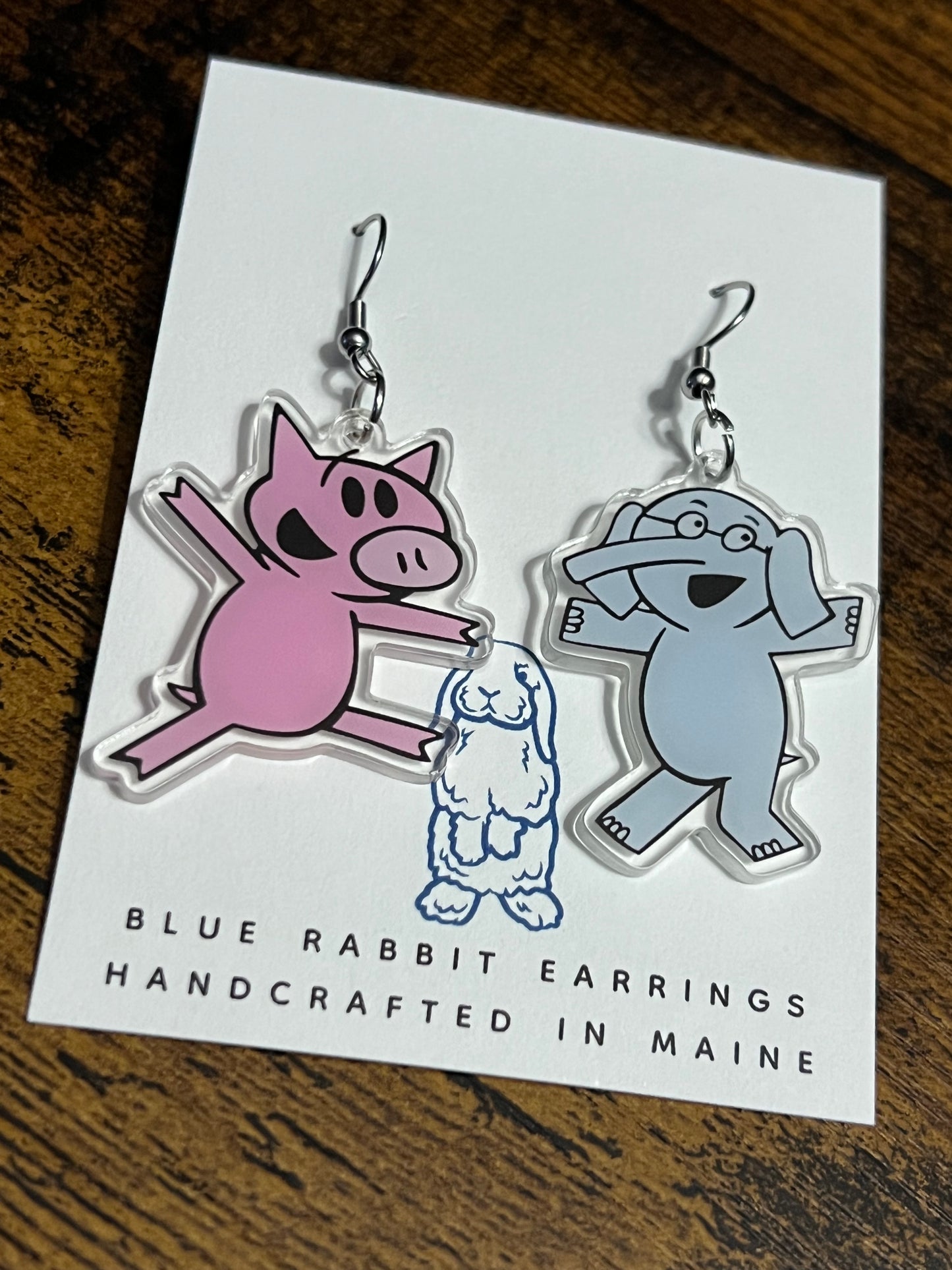 Pig & Elephant Earrings