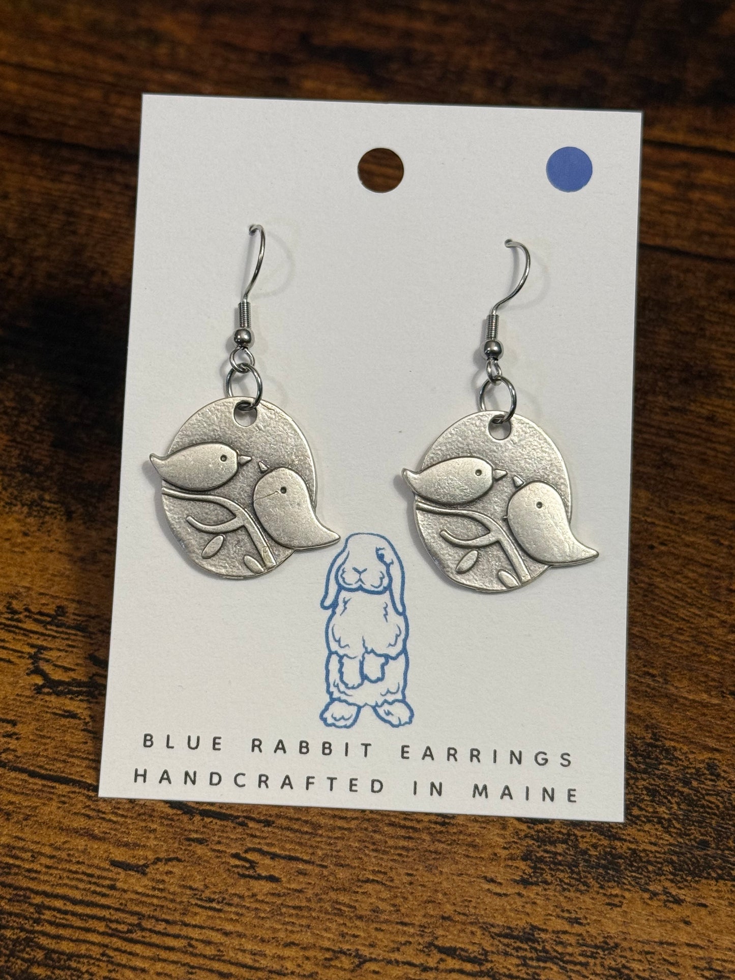 Antique Silver Bird Earrings