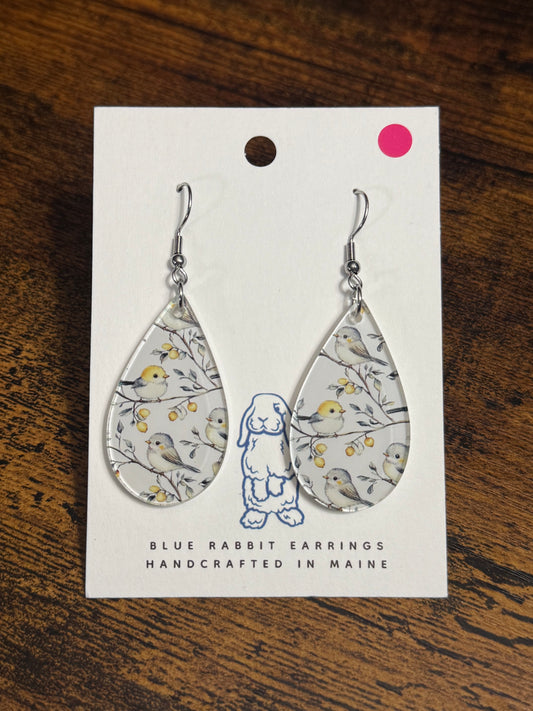 Acrylic Songbird Earrings