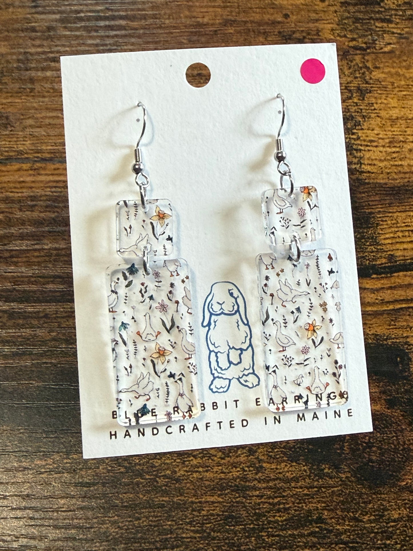 Acrylic Goose Earrings