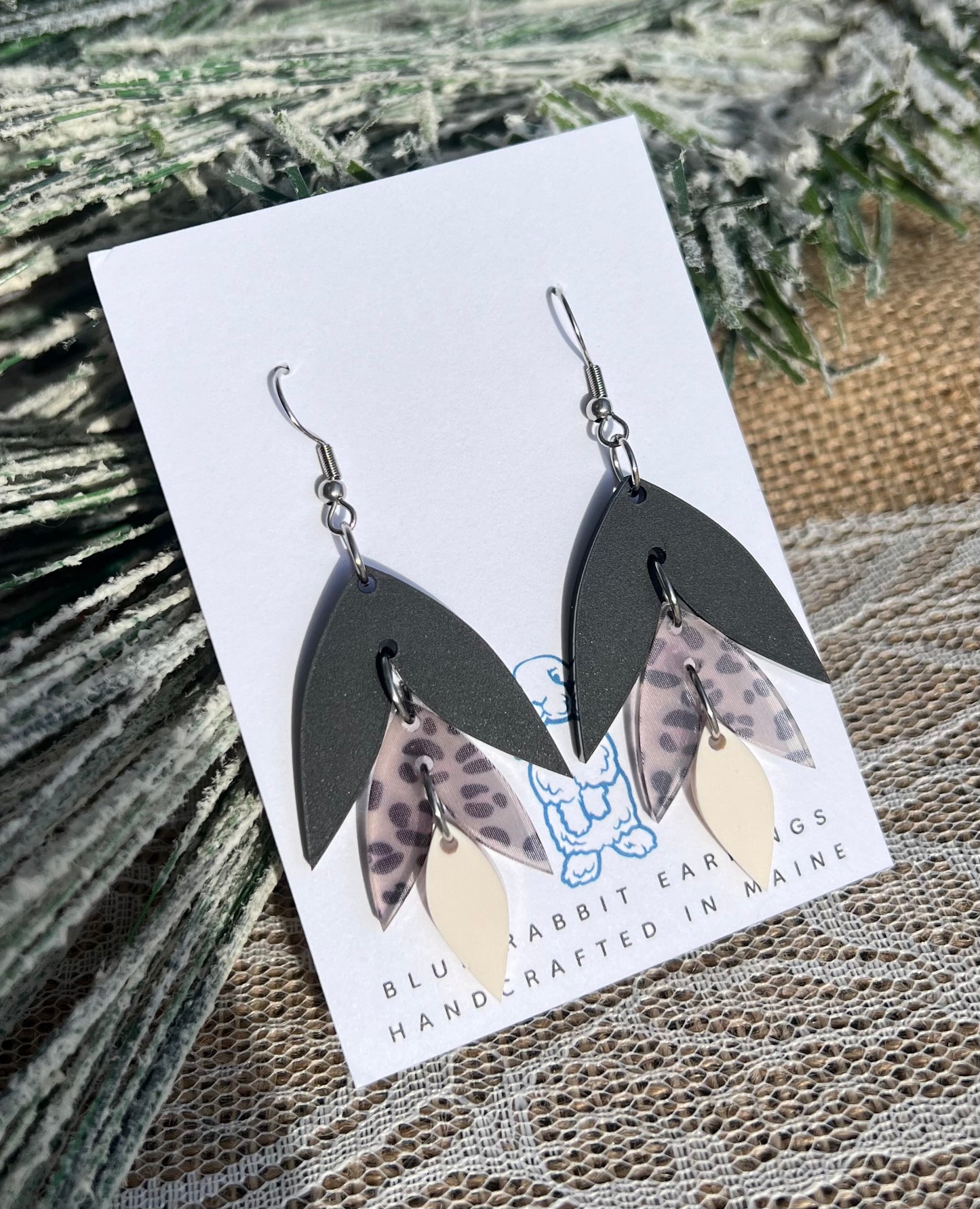 Acrylic Leopard Print Earrings