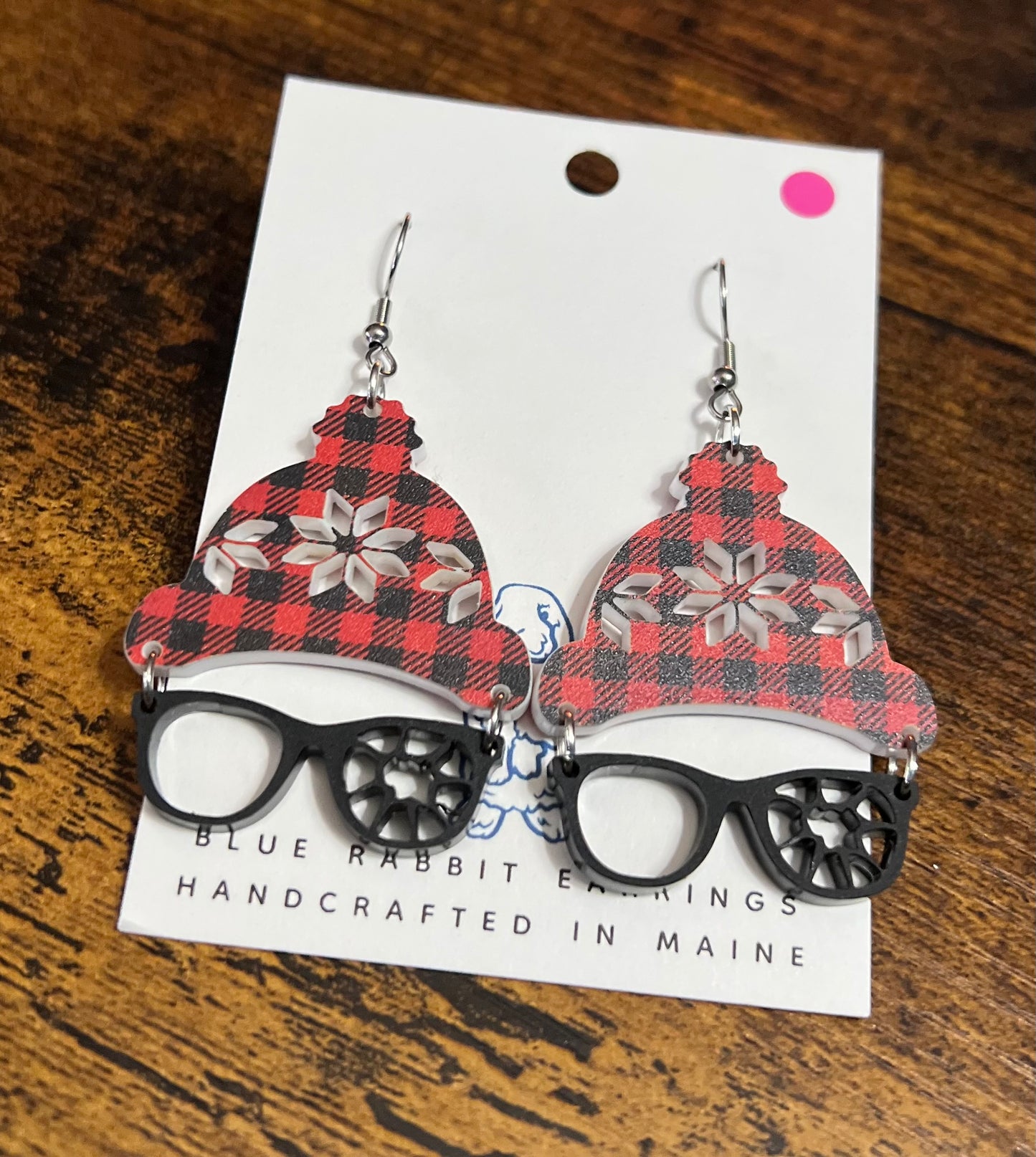 Acrylic Ralphie Inspired Earrings